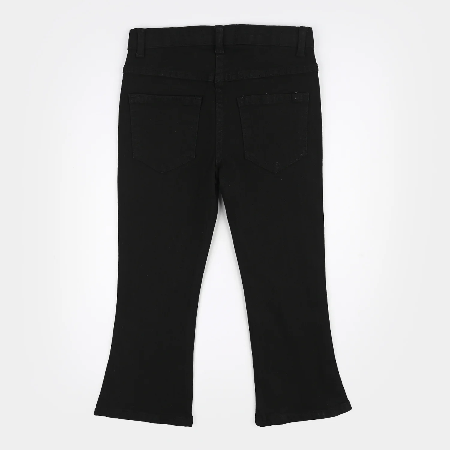 Girls Denim Stretch Pants - Black - Image 4