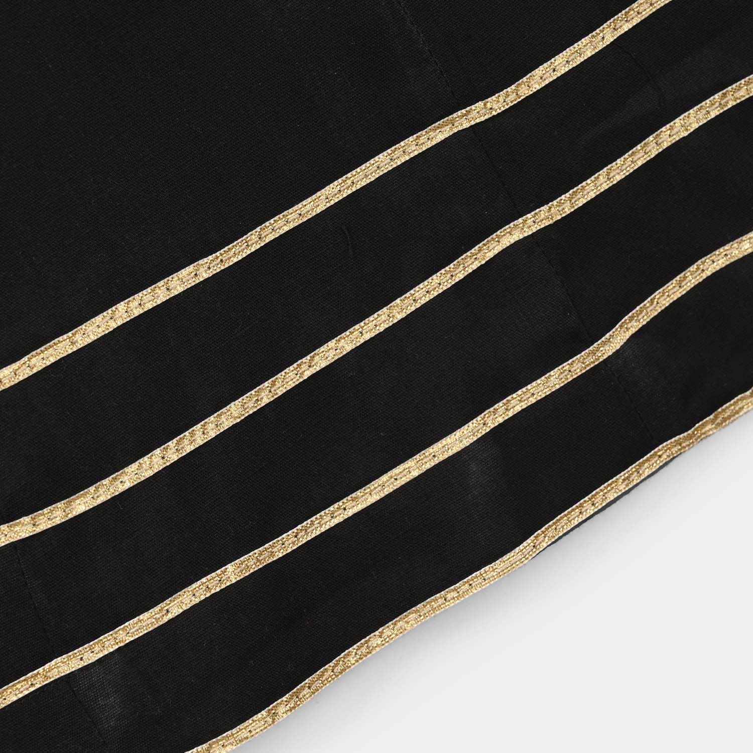 Girls Cotton Dhaka Pants (Gota Patti) – Black - Image 3