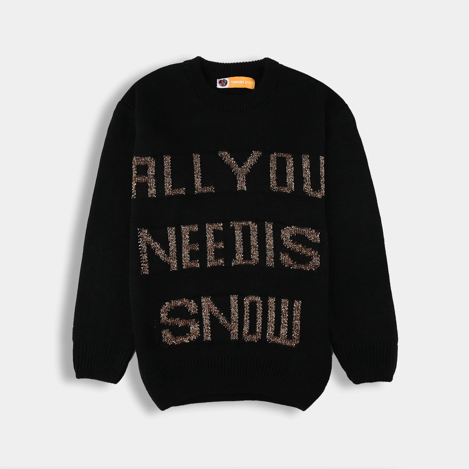 Girls F/S Sweater - Black