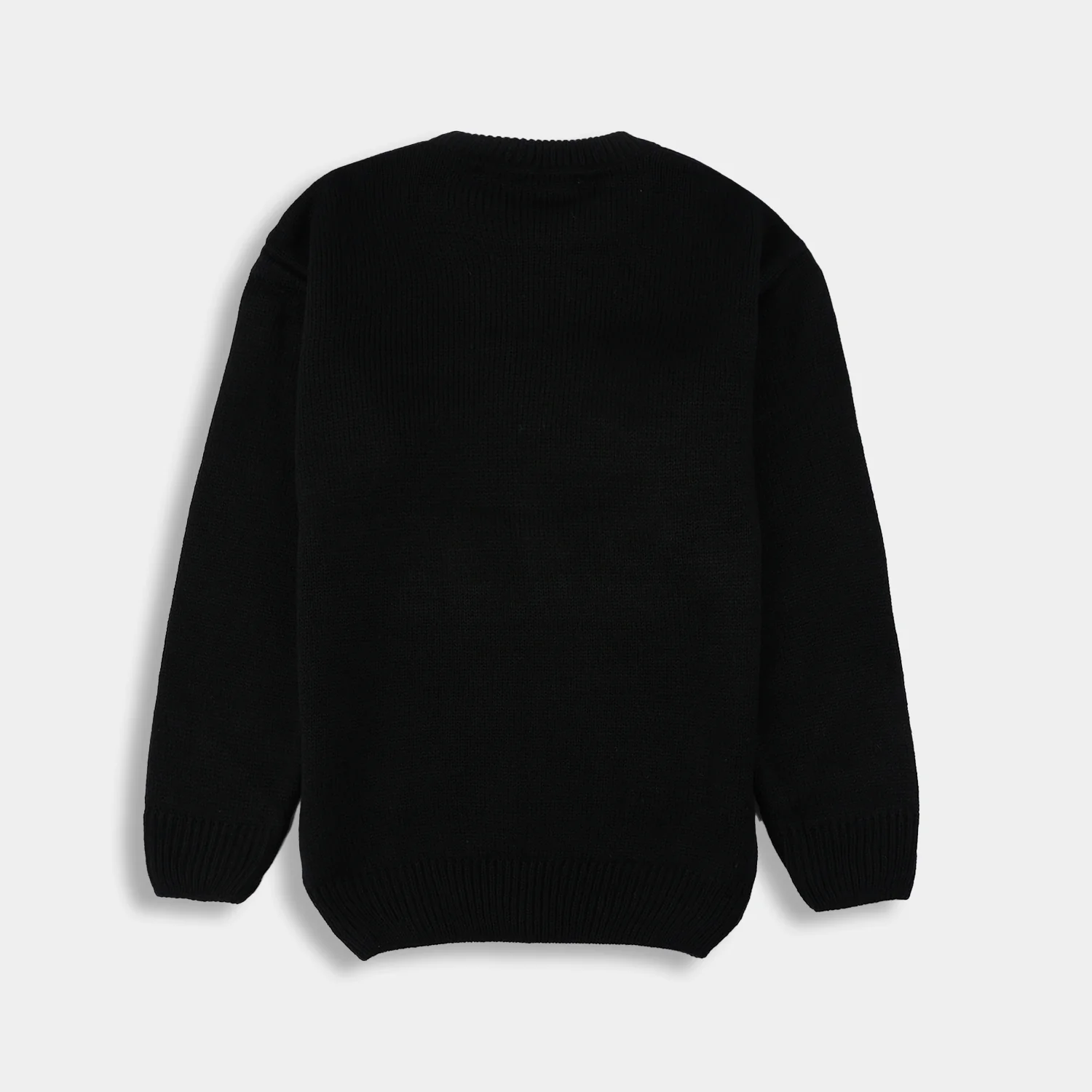 Girls F/S Sweater - Black - Image 4