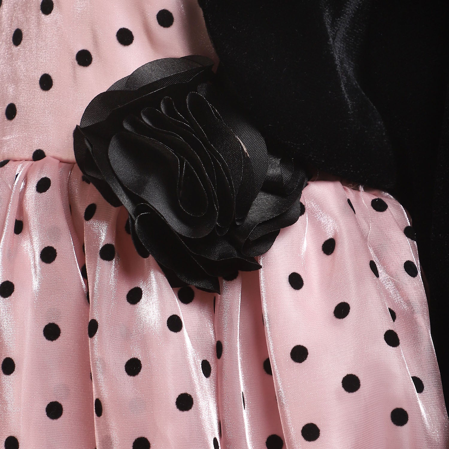 Girls Fancy Frock Grace - Peach - Image 2