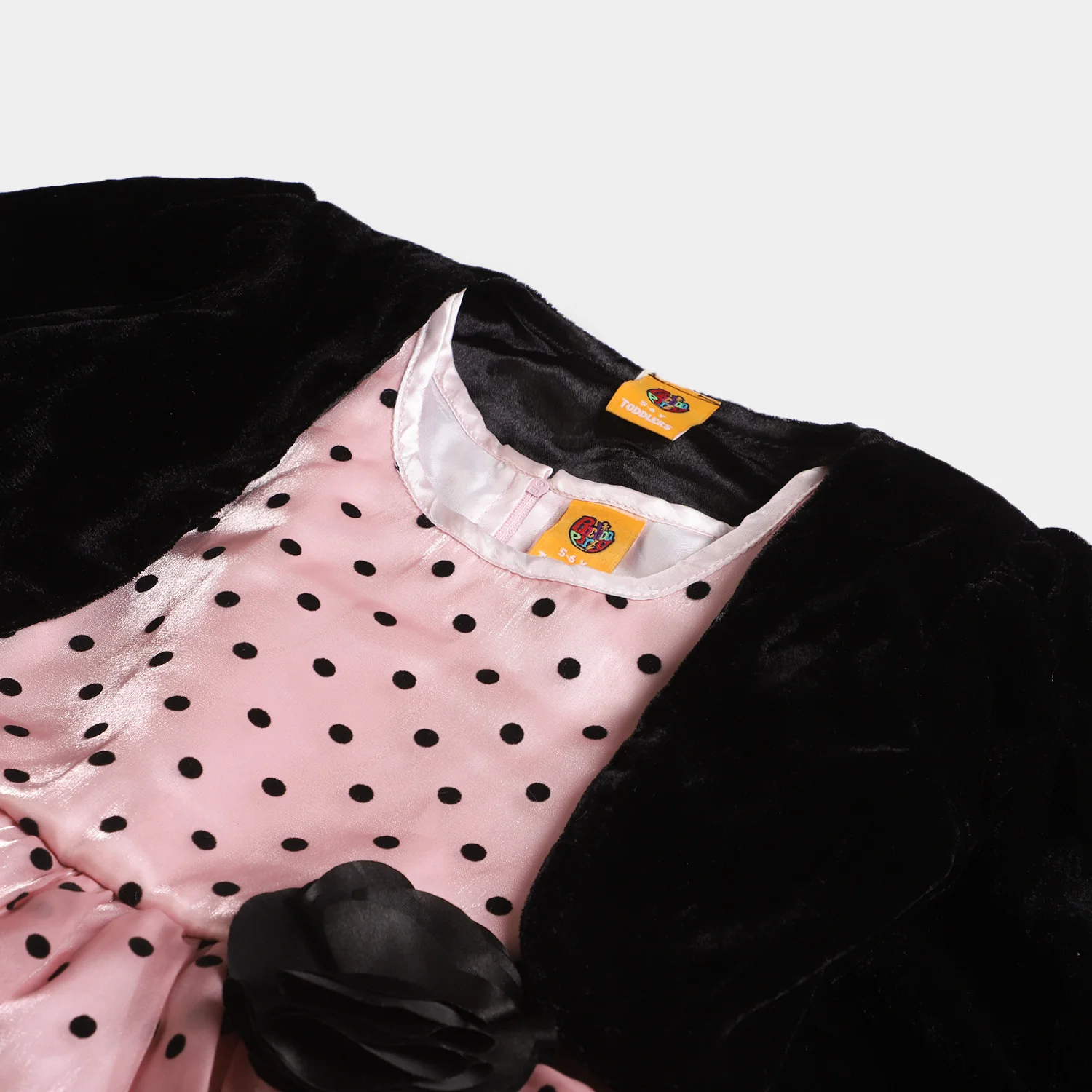 Girls Fancy Frock Grace - Peach - Image 6