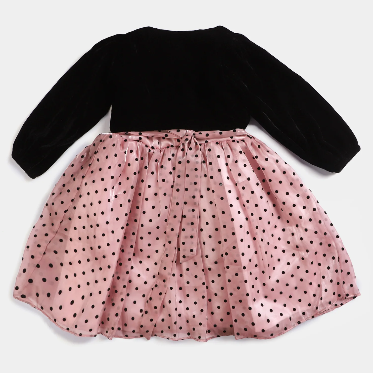 Girls Fancy Frock Grace - Peach - Image 8