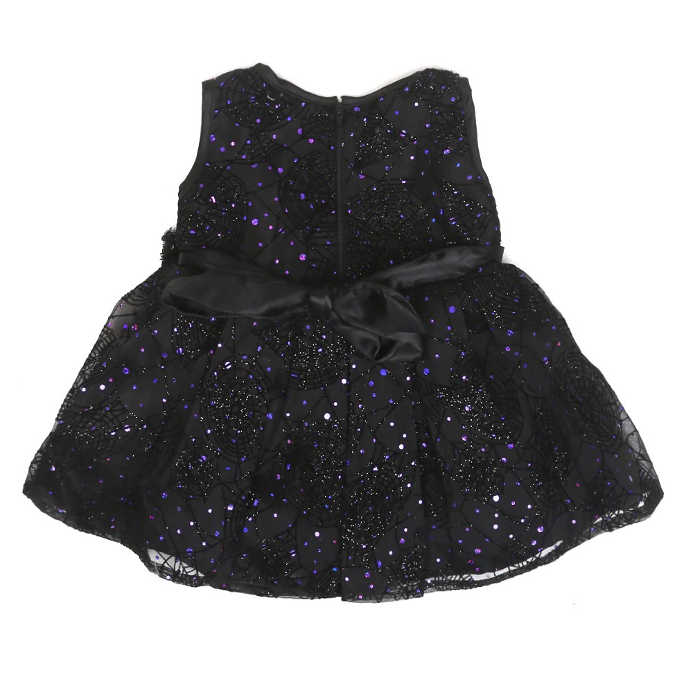 Infant Girls Fancy Frock Organza - BLACK - Image 3