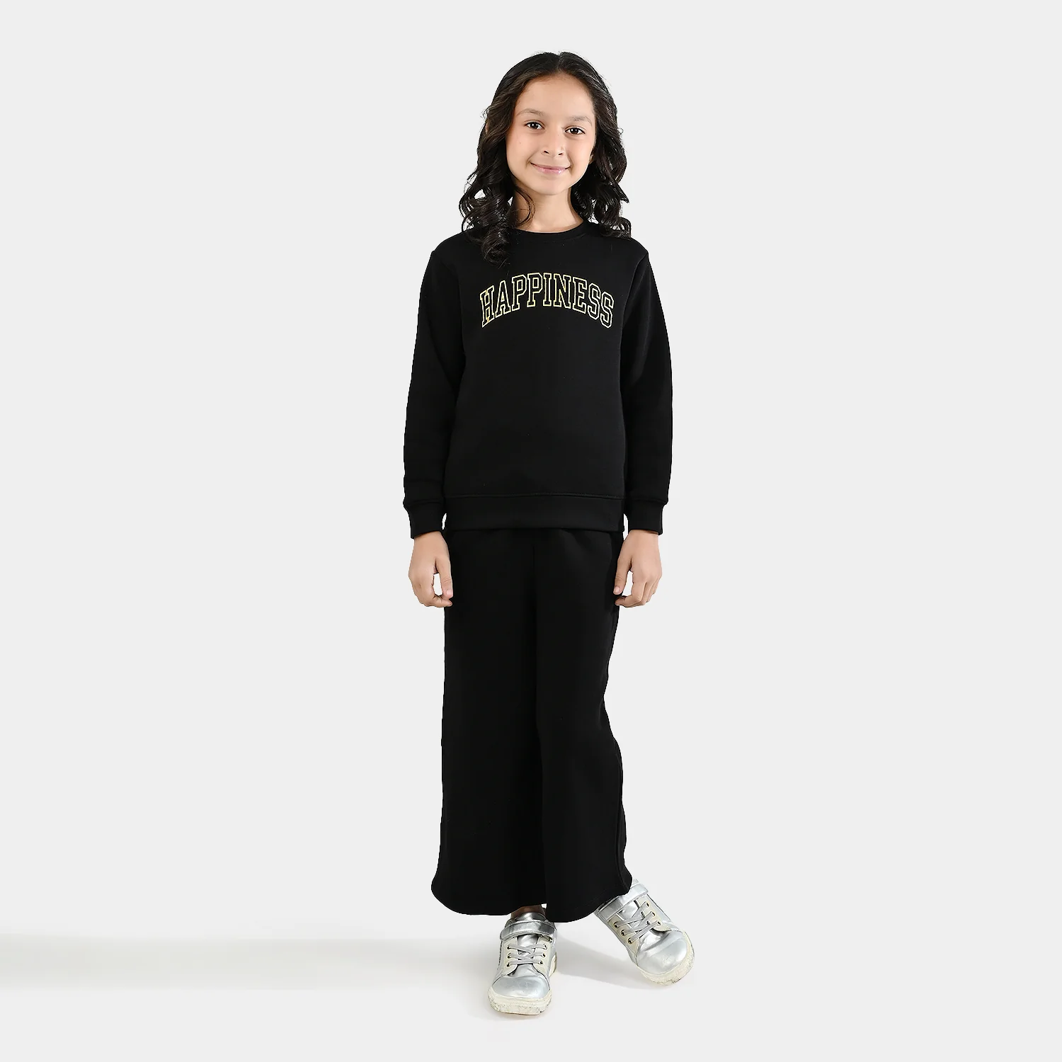 Girls Fleece 2 Piece Suit - Black