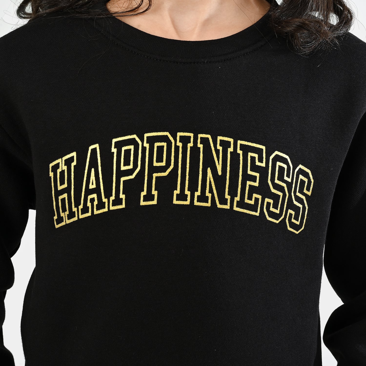 Girls Fleece 2 Piece Suit - Black - Image 2