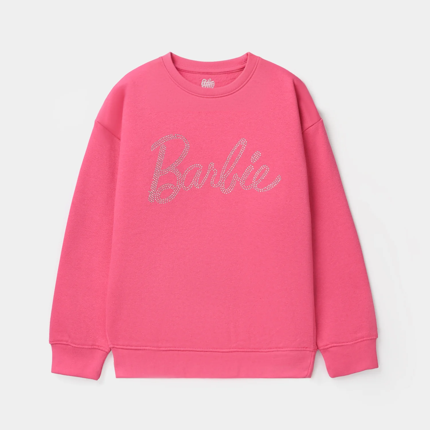 Girls Fleece 2 Piece Suit-Pink - Image 2