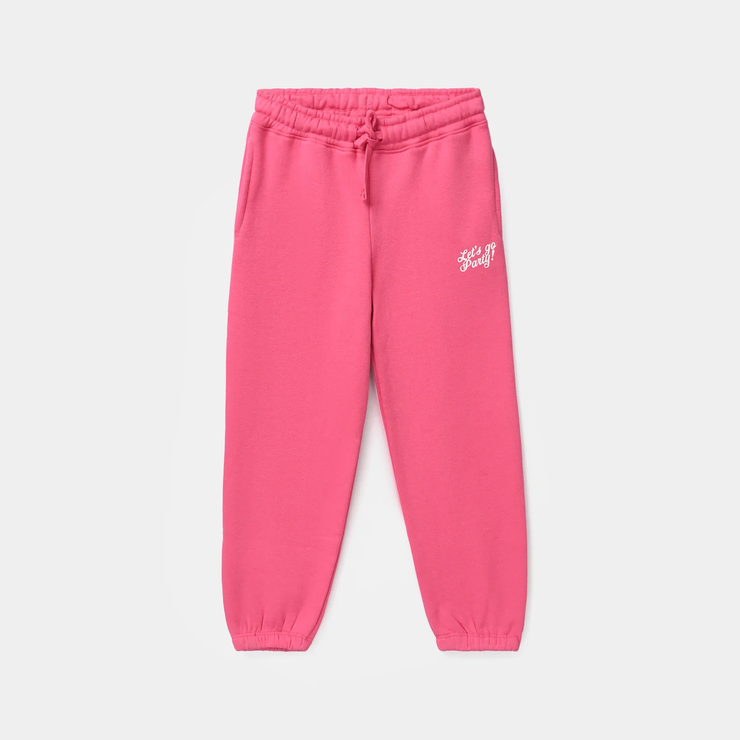 Girls Fleece 2 Piece Suit-Pink - Image 5