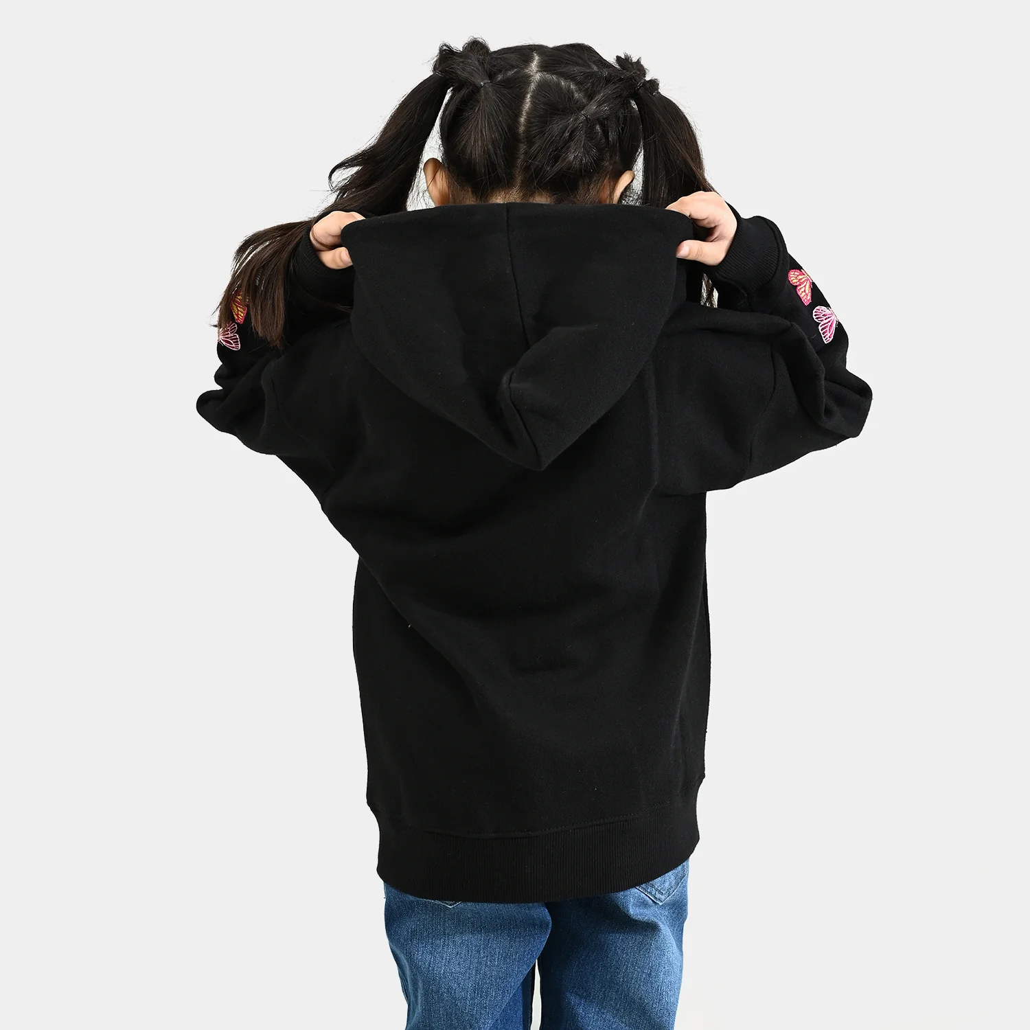 Girls Fleece Jacket LOVING-BLACK - Image 5