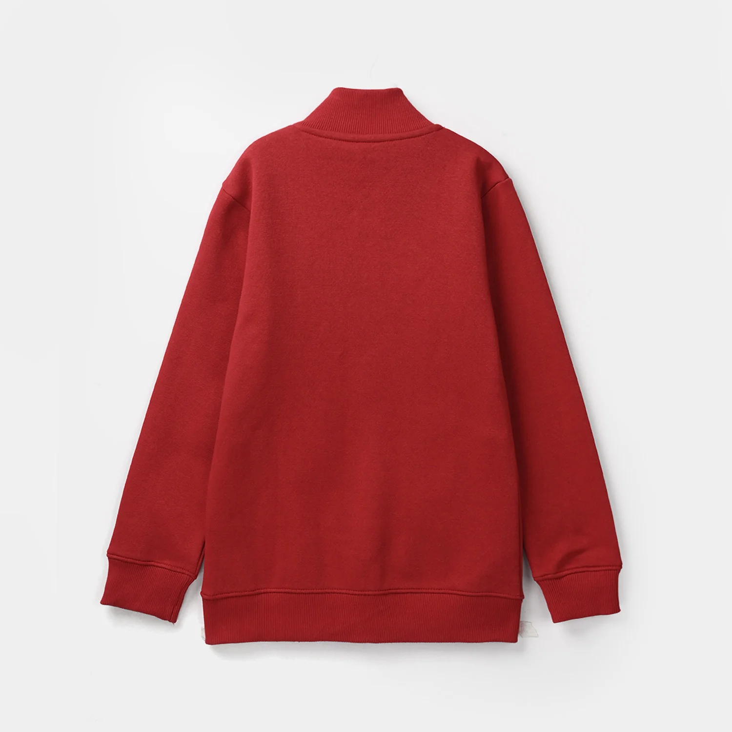 Girls Fleece Knitted Mock Jacket Being Kind-Salsa - Image 4