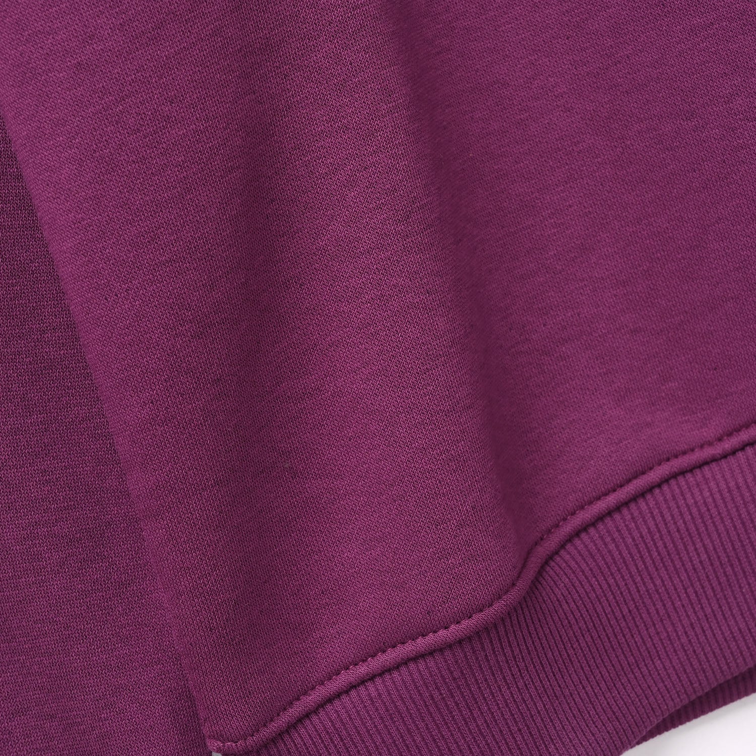 Girls Fleece Sweatshirt Favorite Purple-Dark Purple - Image 3