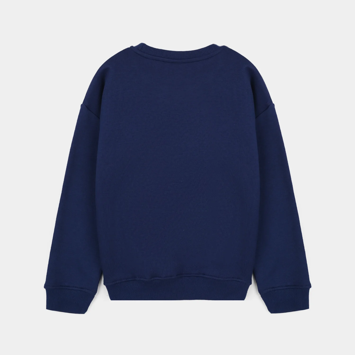Girls Fleece Sweatshirt STAR - NAVY - Image 4