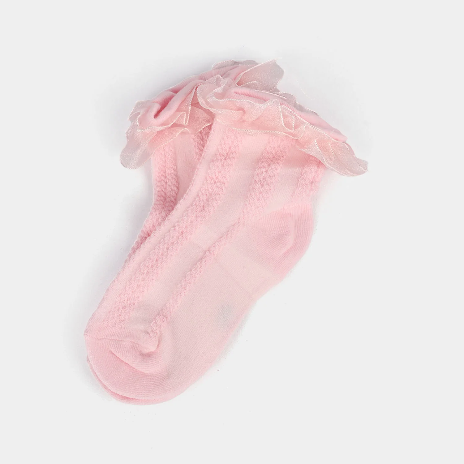 Girls Frill Socks | PINK - Image 2