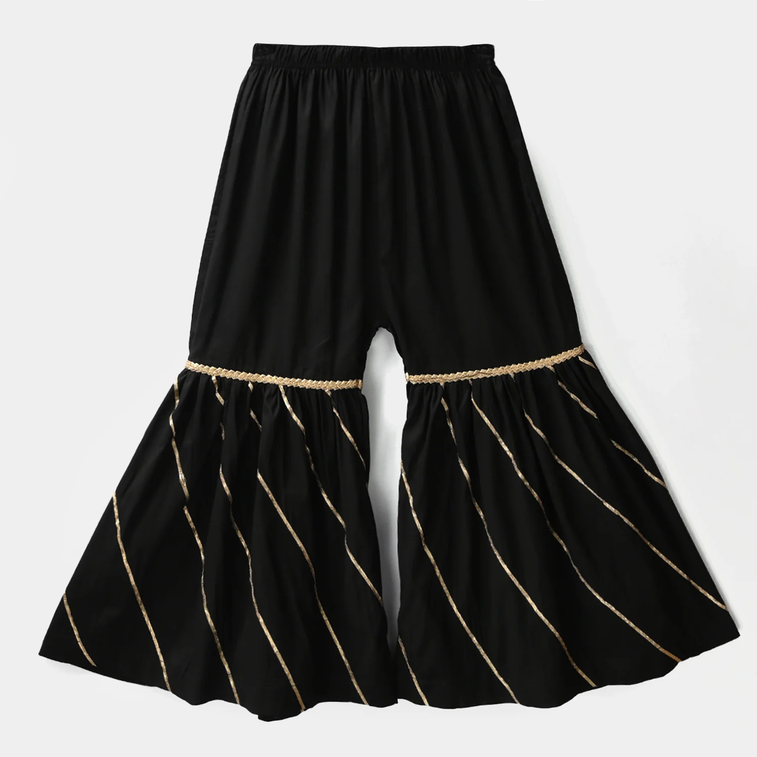 Girls Gharara Chata Patti - Black - Image 5