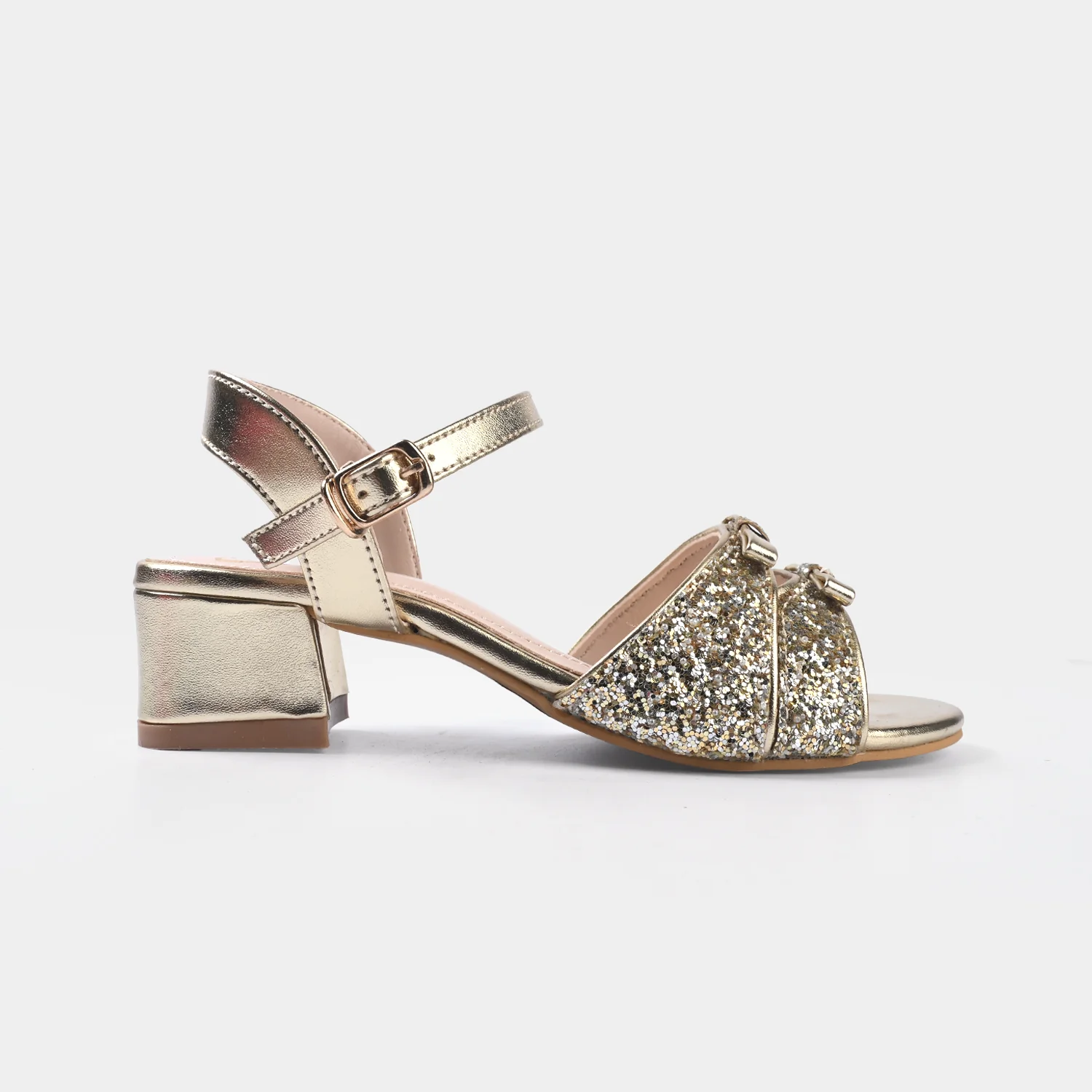 Girls Heel sandal ZP-113-GOLDEN - Image 4