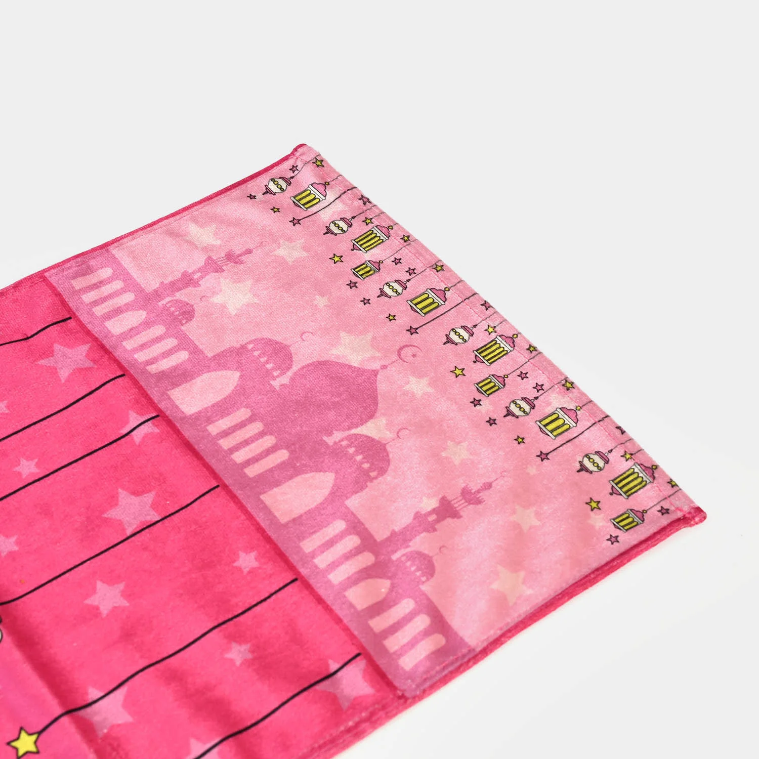 Girls Islamic Prayer Mat - Pink | LARGE - Image 2
