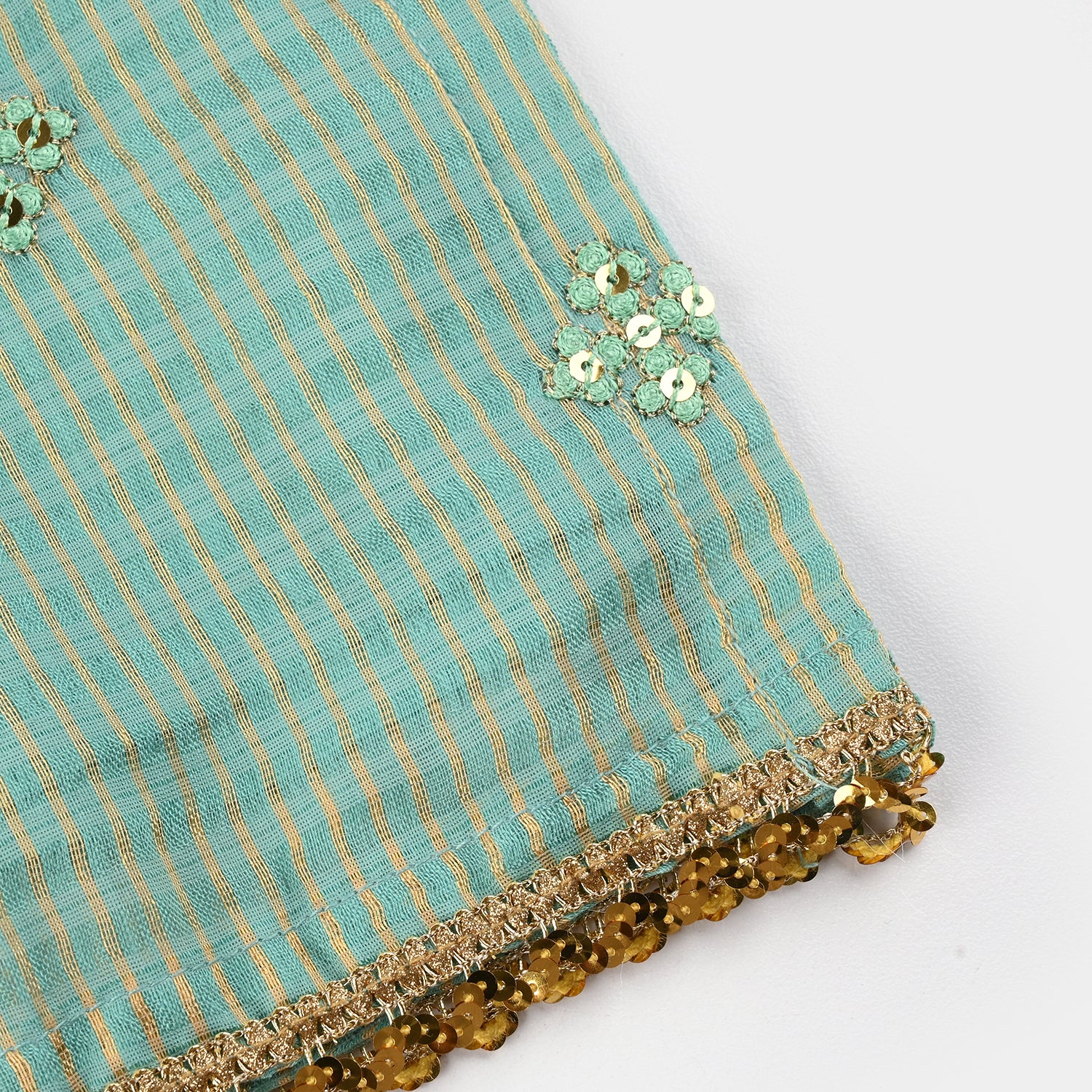Girls Jacquard 2Pcs Glitter-Mint Green - Image 4
