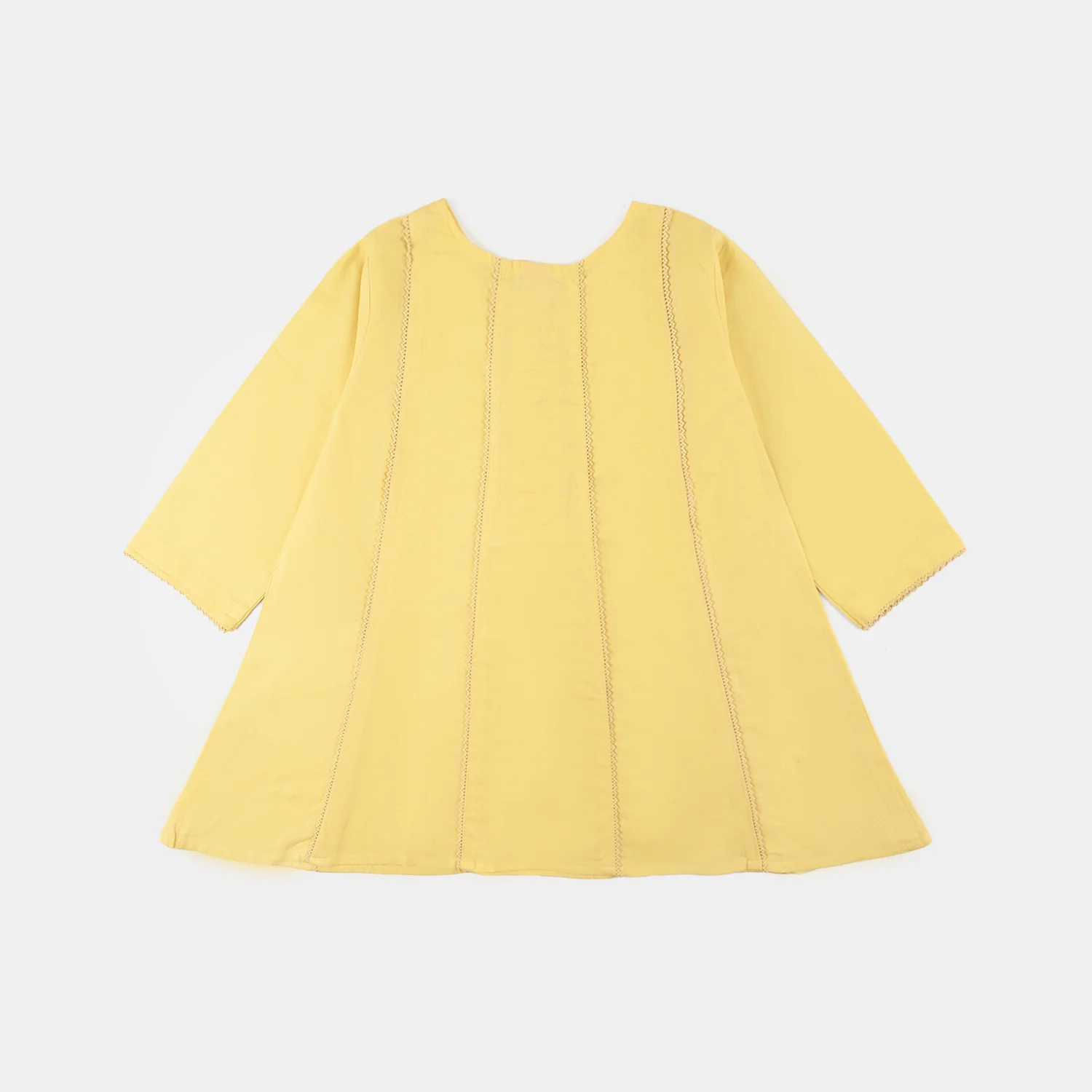 Girls Jacquard 2-Piece Set – Yellow - Image 9