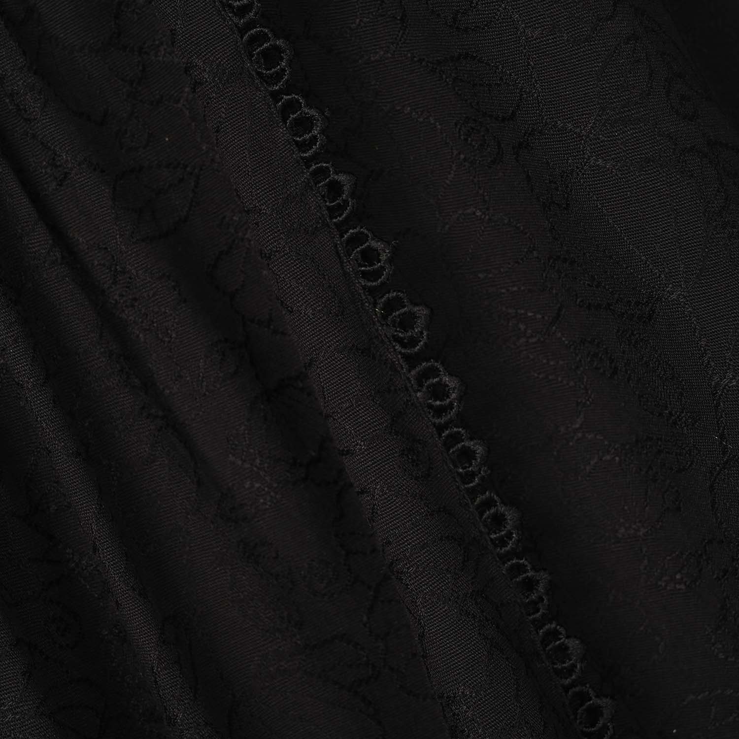 Girls Jacquard Embroidered Kurti (Rango Ki Rani) - Black - Image 9