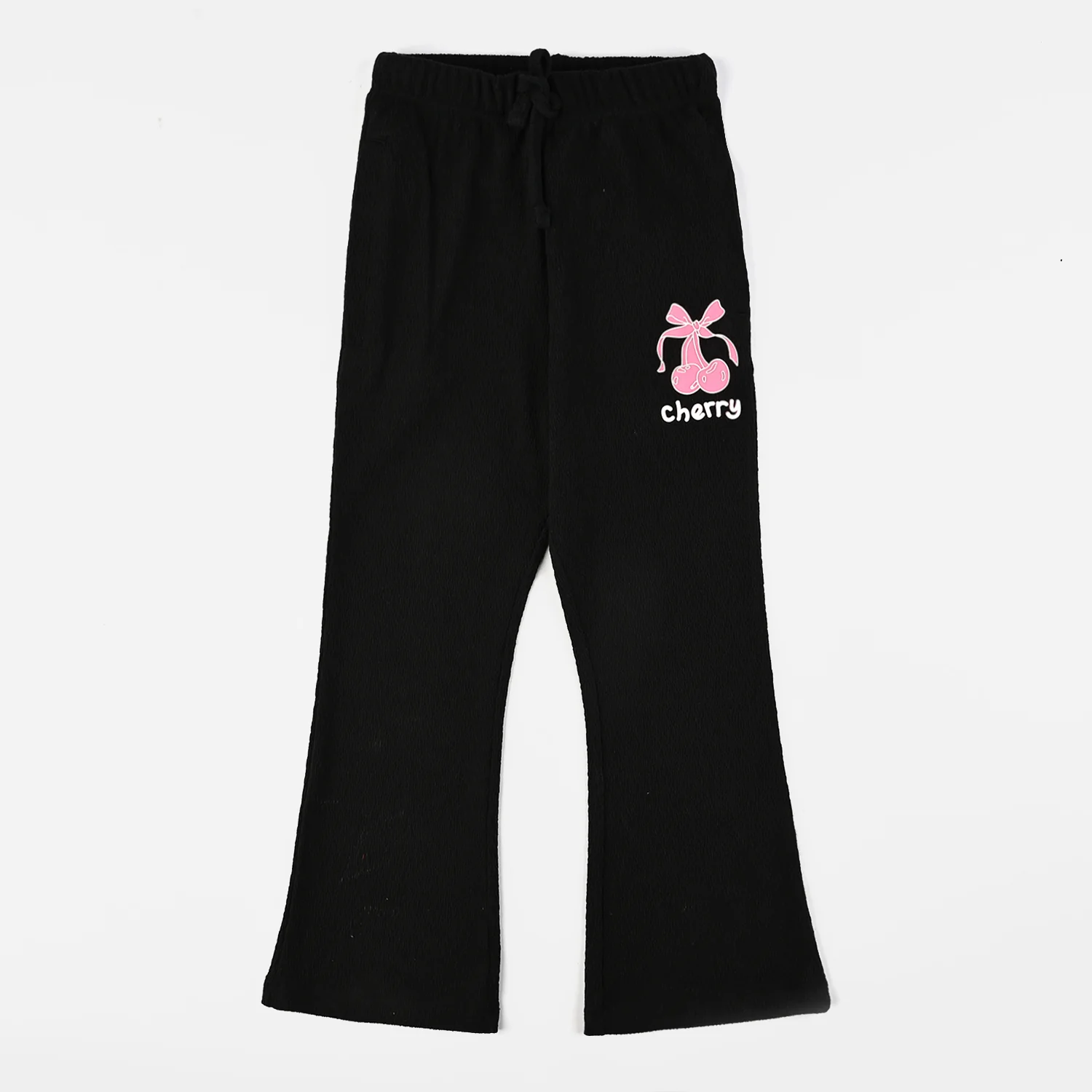 Girls Jacquard Pajama (Cherry) - Black