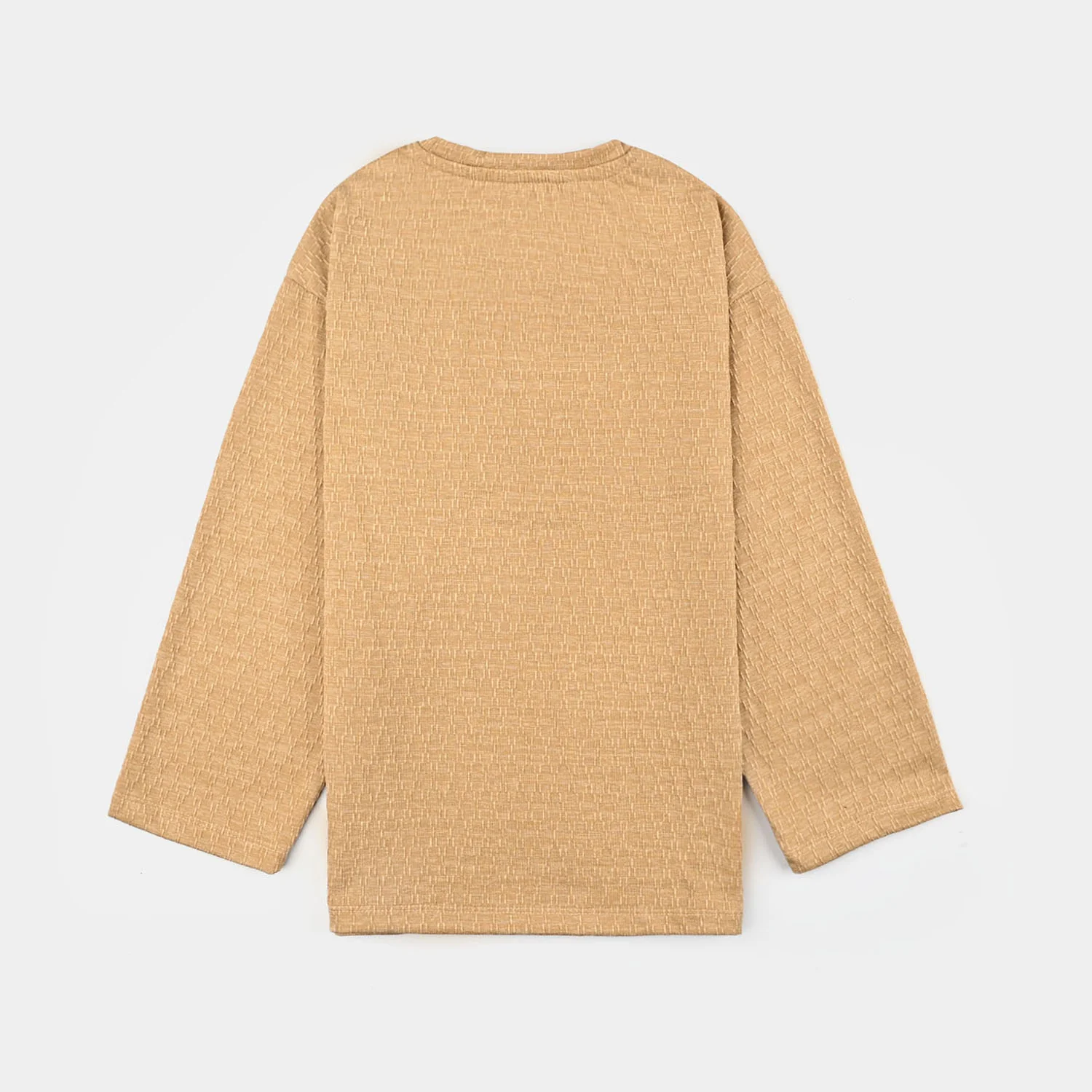 Girls Jacquard T-Shirt F/S WE ALL BLOOM-BROWN - Image 4