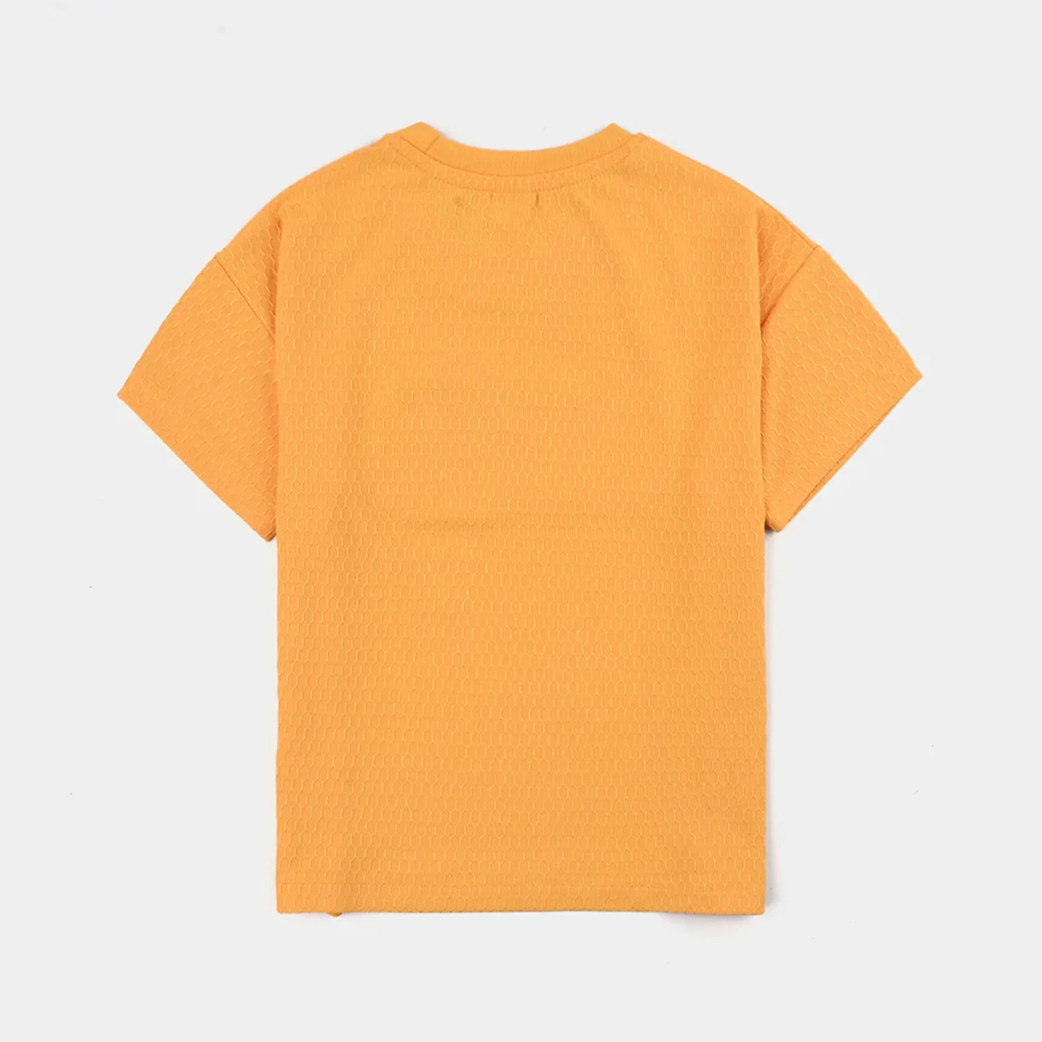 Girls Jacquard T-Shirt (Love) - Yellow - Image 4