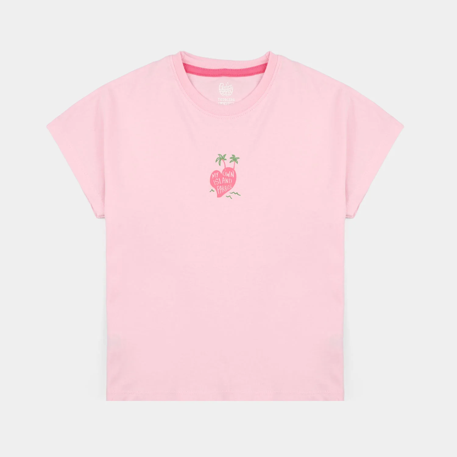 Girls Jersey/Terry 2-Piece Suit (Own Island) - Pink - Image 2