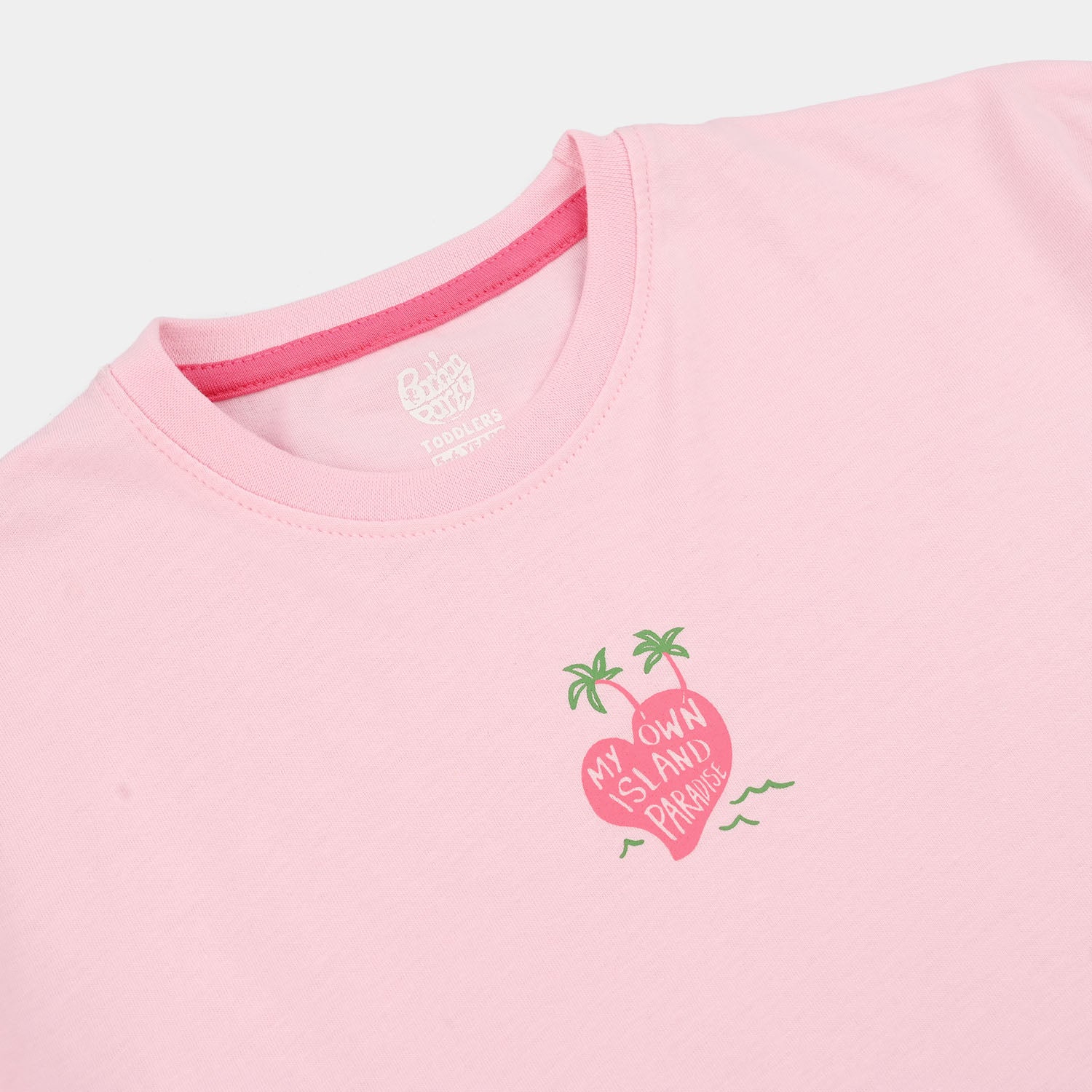 Girls Jersey/Terry 2-Piece Suit (Own Island) - Pink - Image 3
