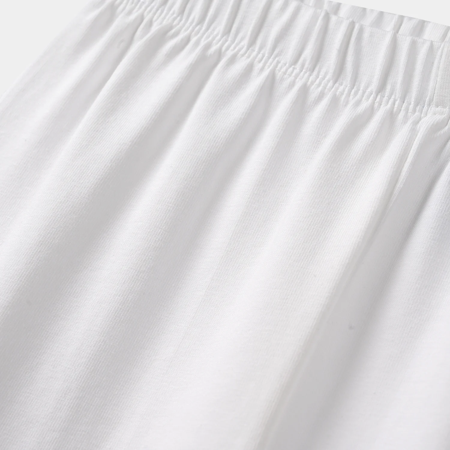 Girls Jersey/Terry Basic Tights - White - Image 2