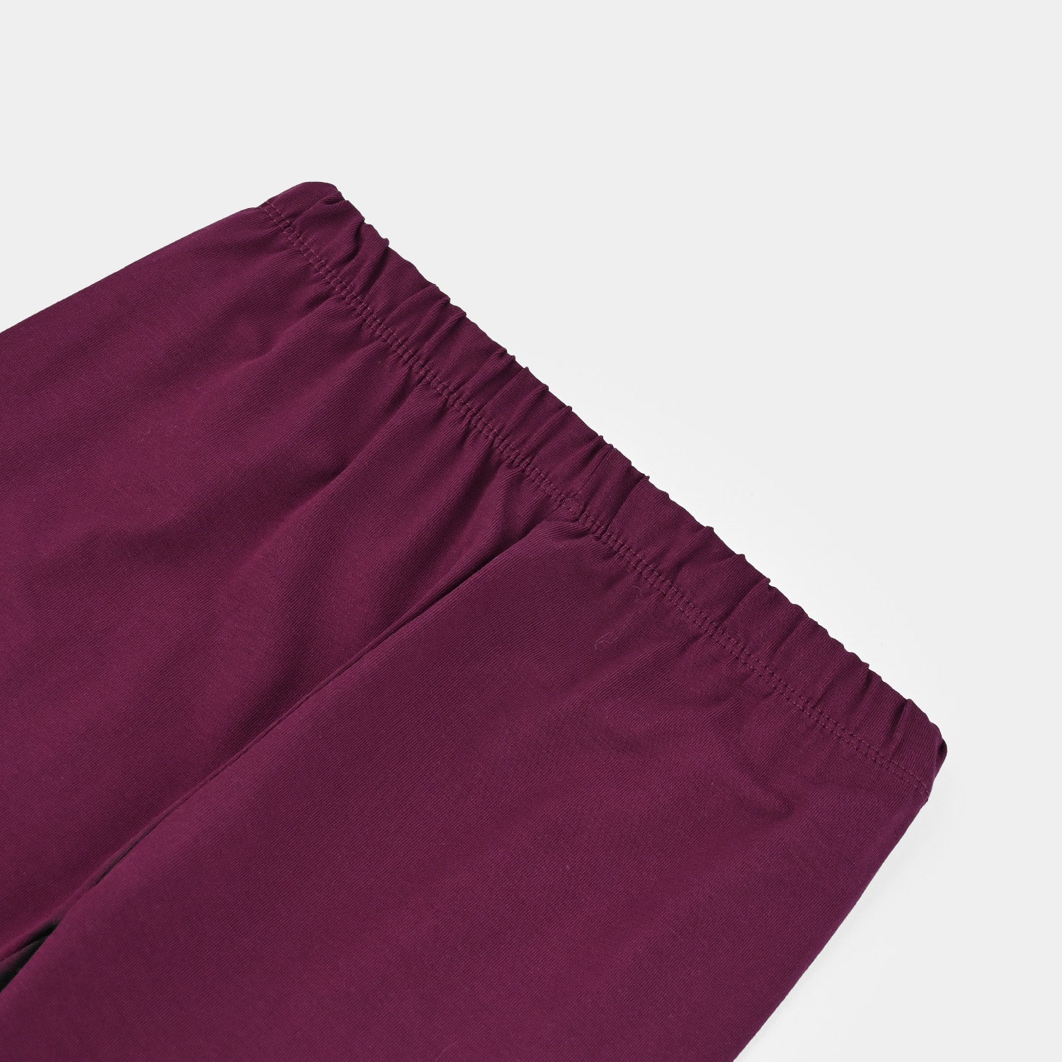 Girls Jersey/Terry Embroidered Tights - Purple/Magenta - Image 2