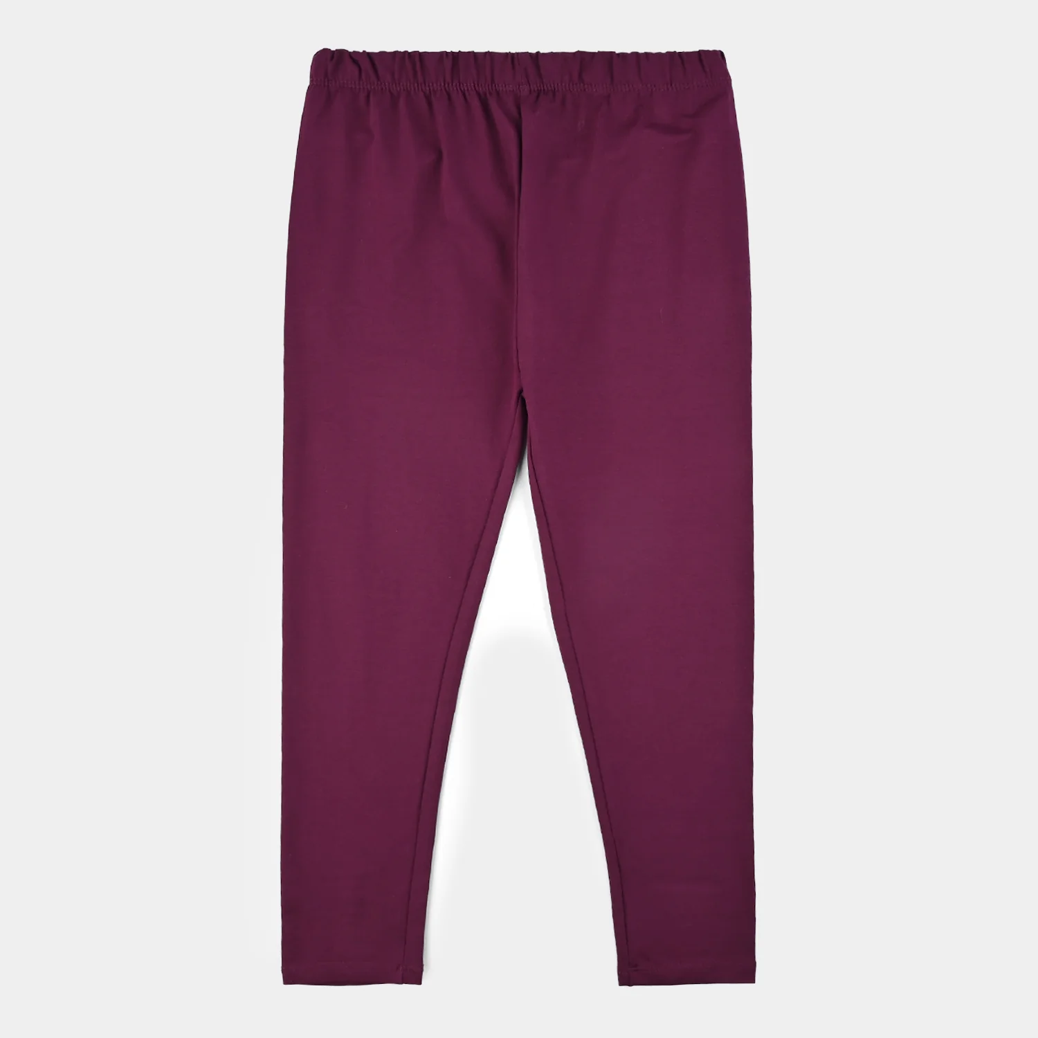 Girls Jersey/Terry Embroidered Tights - Purple/Magenta - Image 4