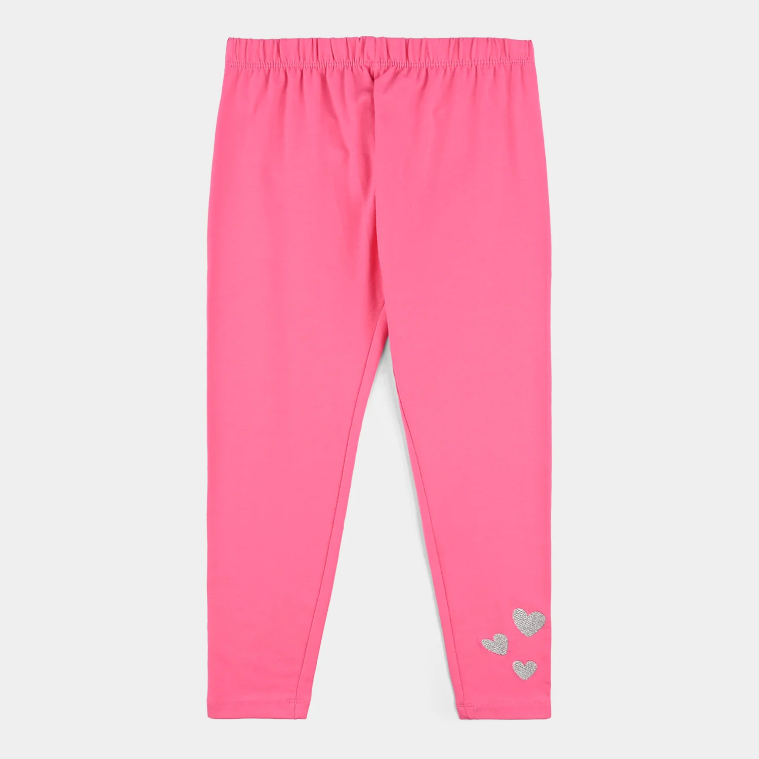 Girls Jersey/Terry EMB Tights Lurex Hearts-Pink