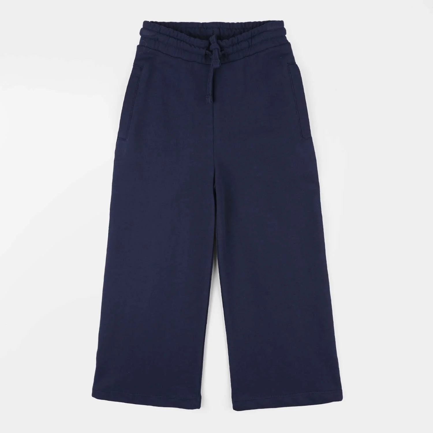 Girls Jersey/Terry Pajama (Basic) - Navy Blue