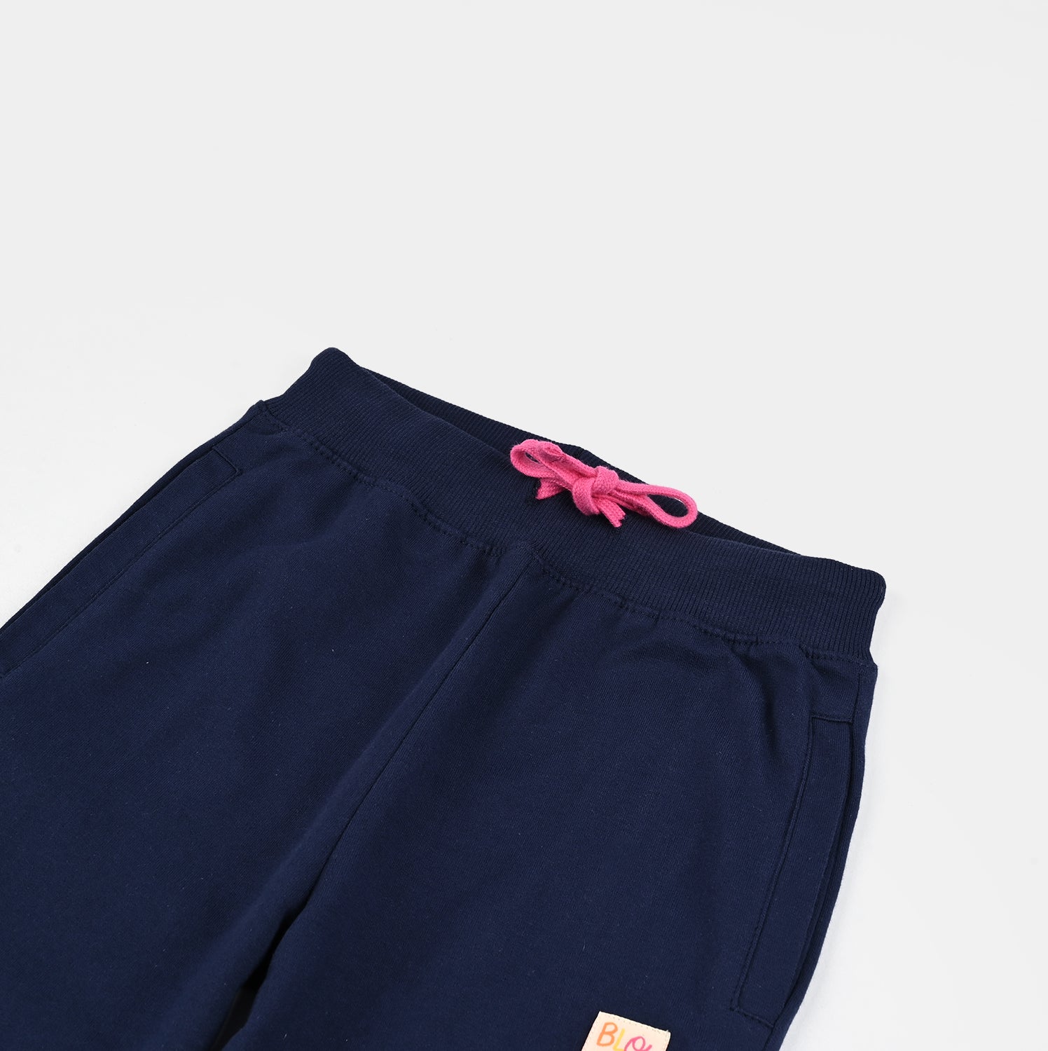 Girls Jersey/Terry Pajama Bloomer-NAVY - Image 2