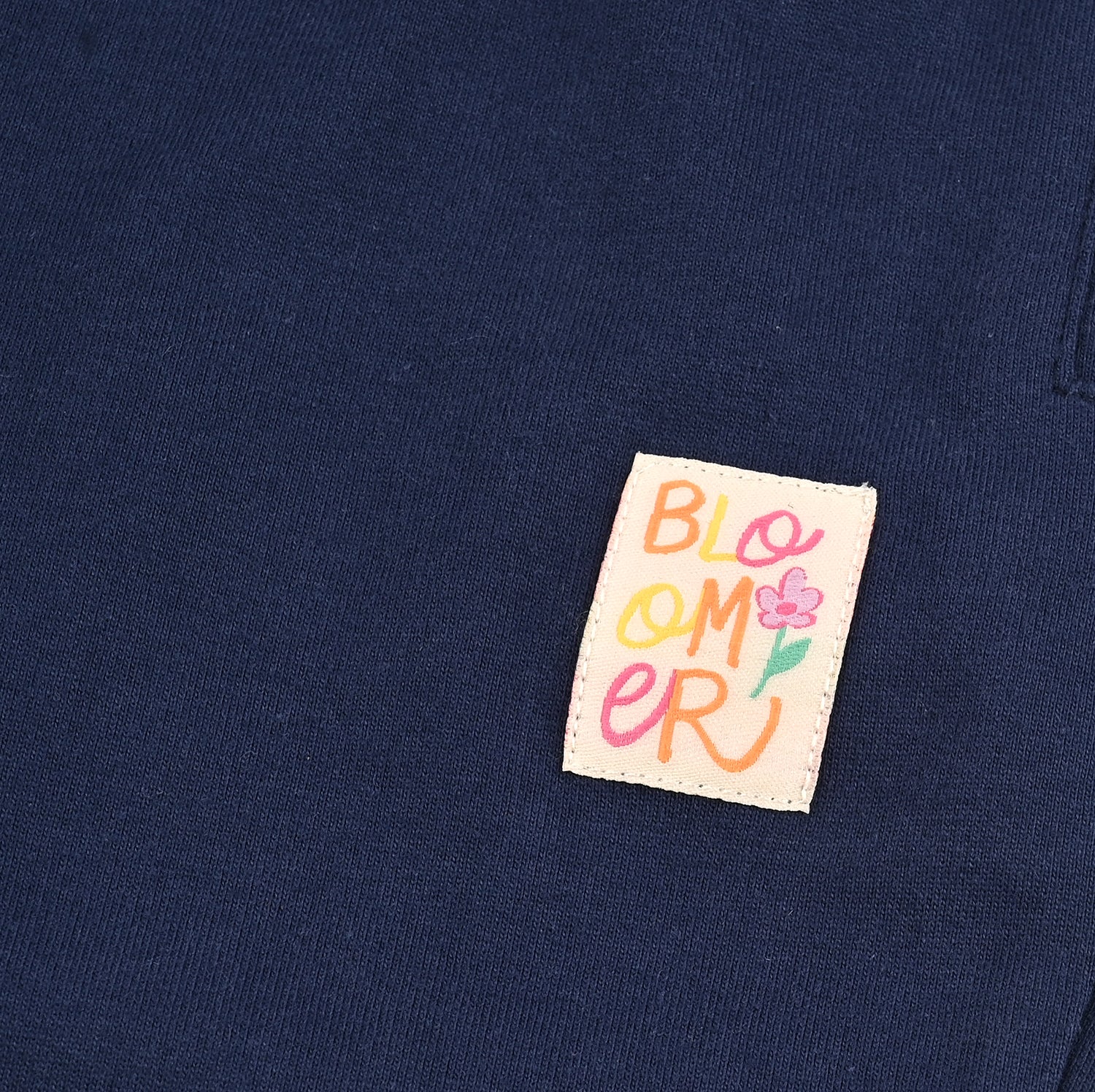 Girls Jersey/Terry Pajama Bloomer-NAVY - Image 3