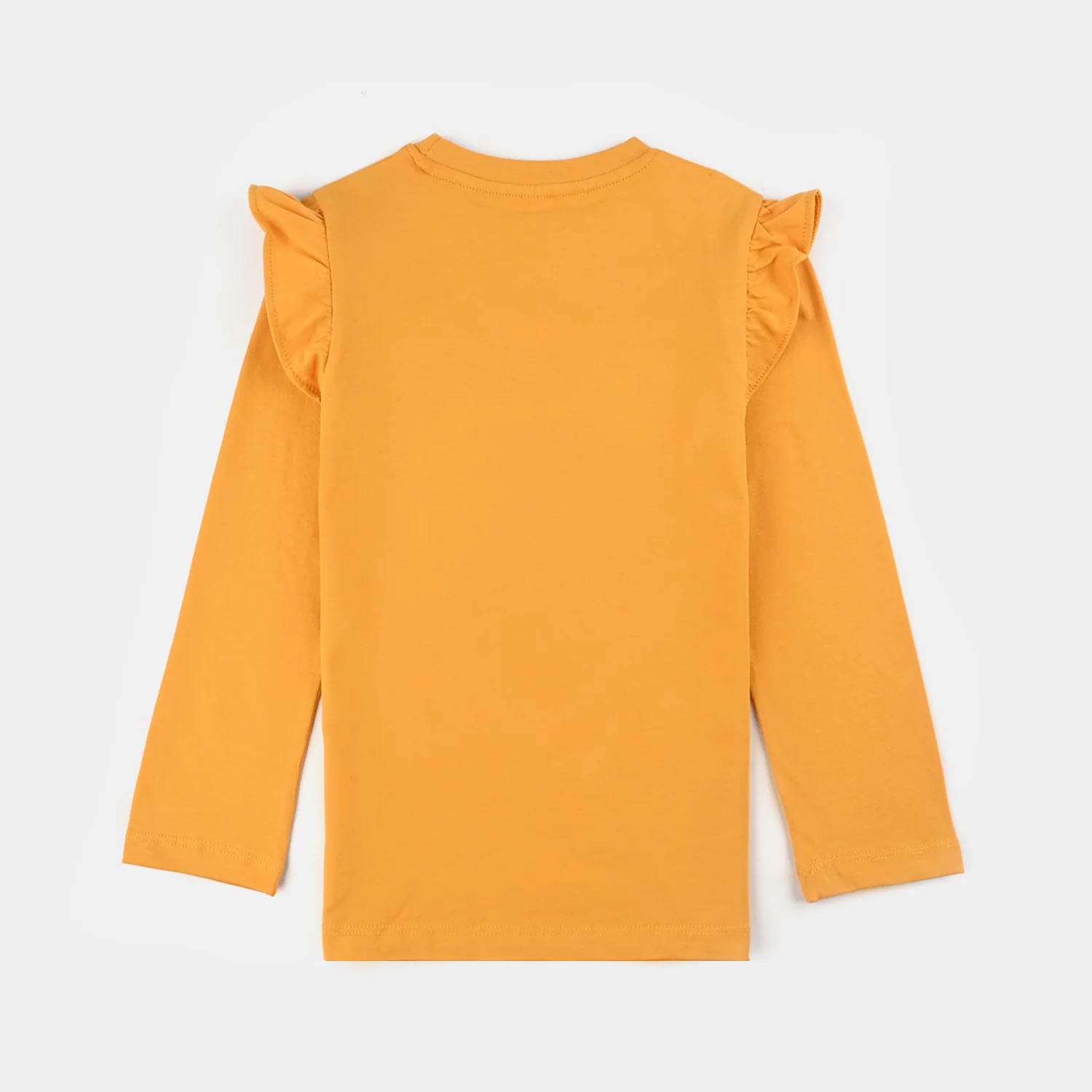 Girls Jersey/Terry T-Shirt F/S SMILE-Yellow - Image 4