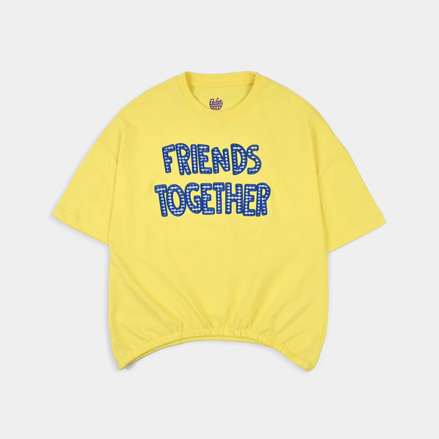 Girls Jersey/Terry T-Shirt (FRIENDS TOGETHER) - Lemon/Yellow