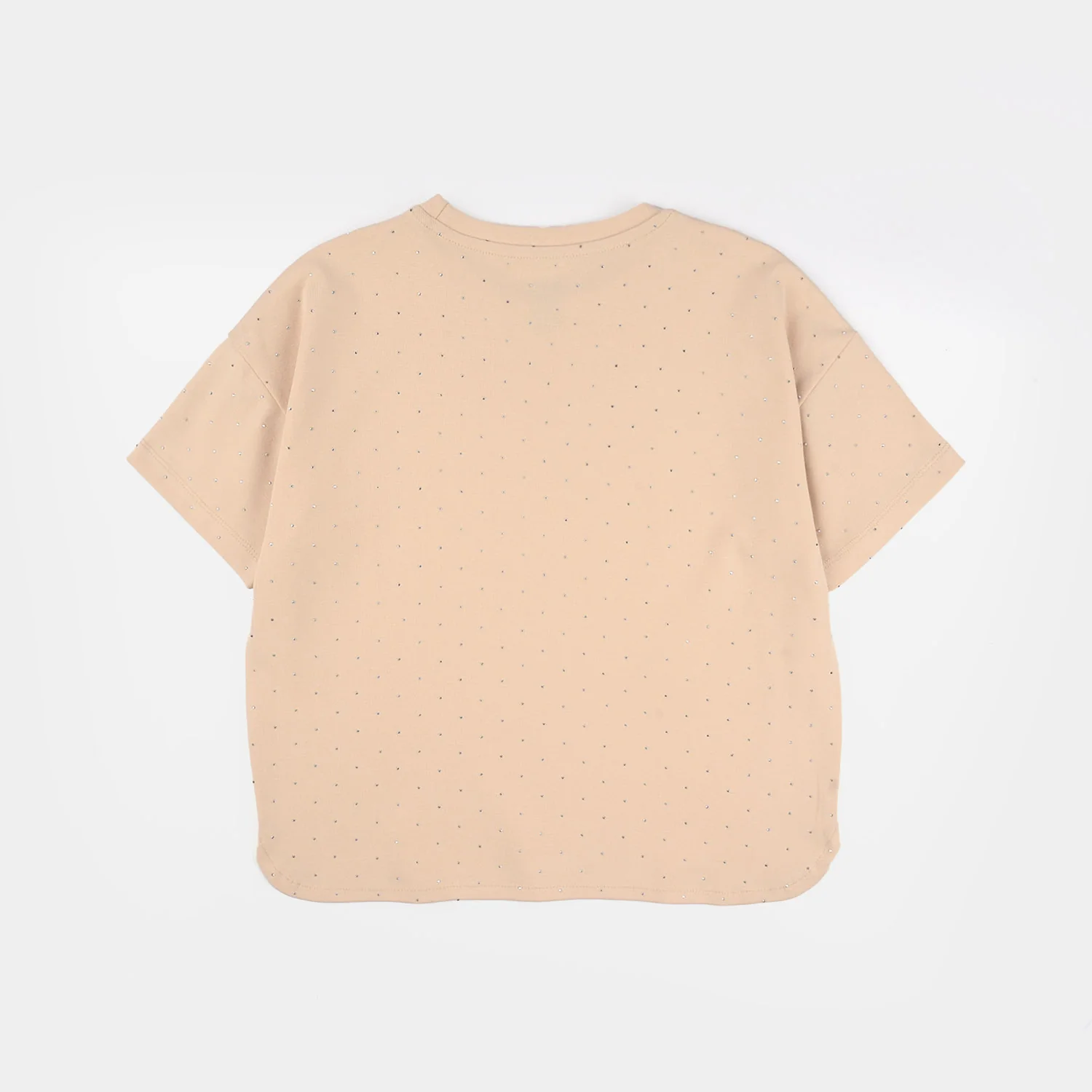 Girls Jersey/Terry T-Shirt - Brown - Image 4