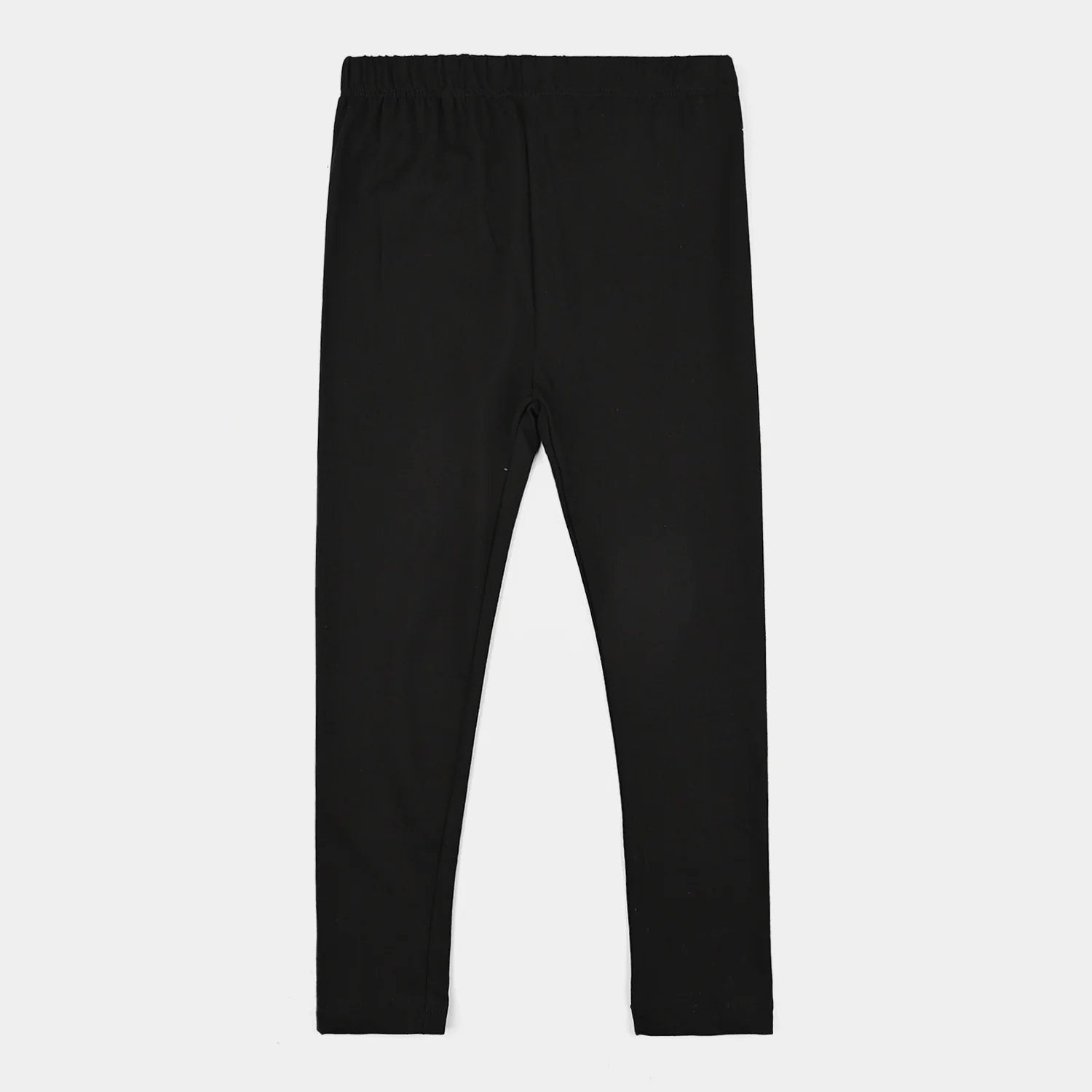 Girls Jersey/Terry Tights - Black - Image 3