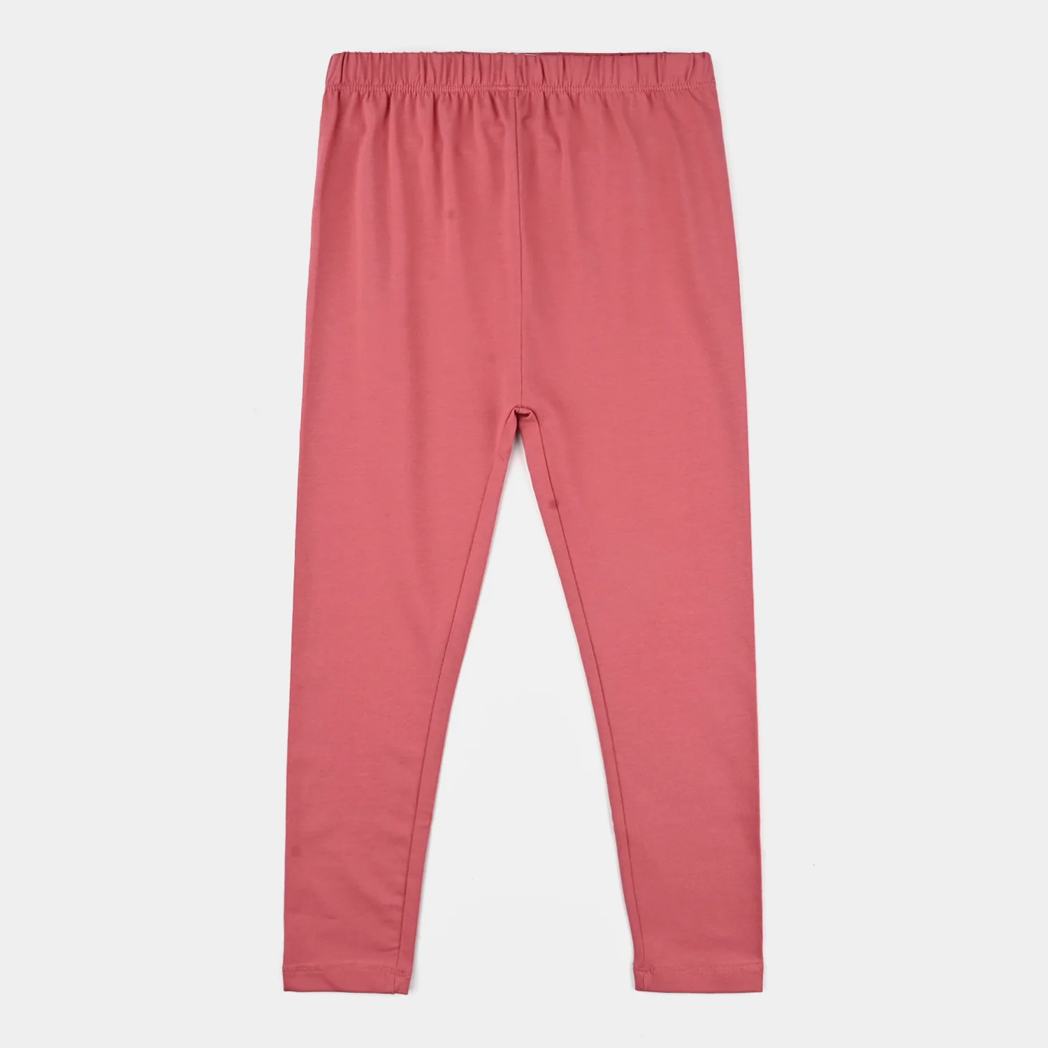 Girls Jersey/Terry Tights - Rose Pink - Image 3