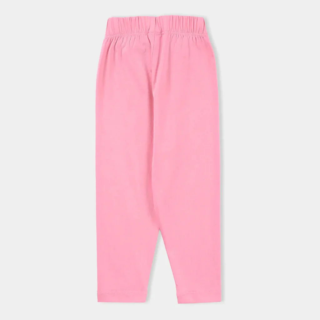 Girls Jersey/Terry Tights - Pink