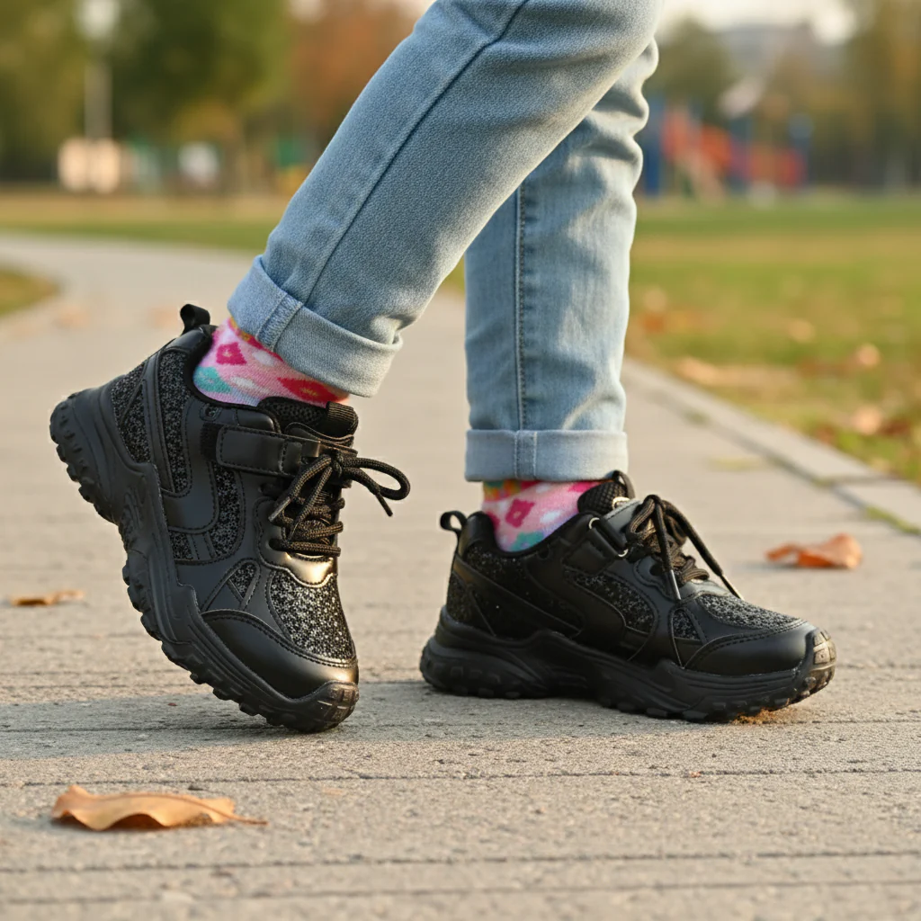 Girls Jogger 126-1-BLACK - Image 3