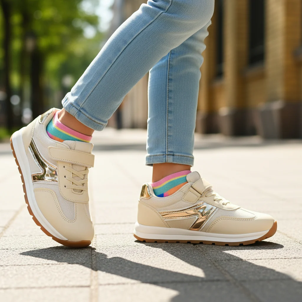 Girls Jogger 126-2-Beige/Golden - Image 3