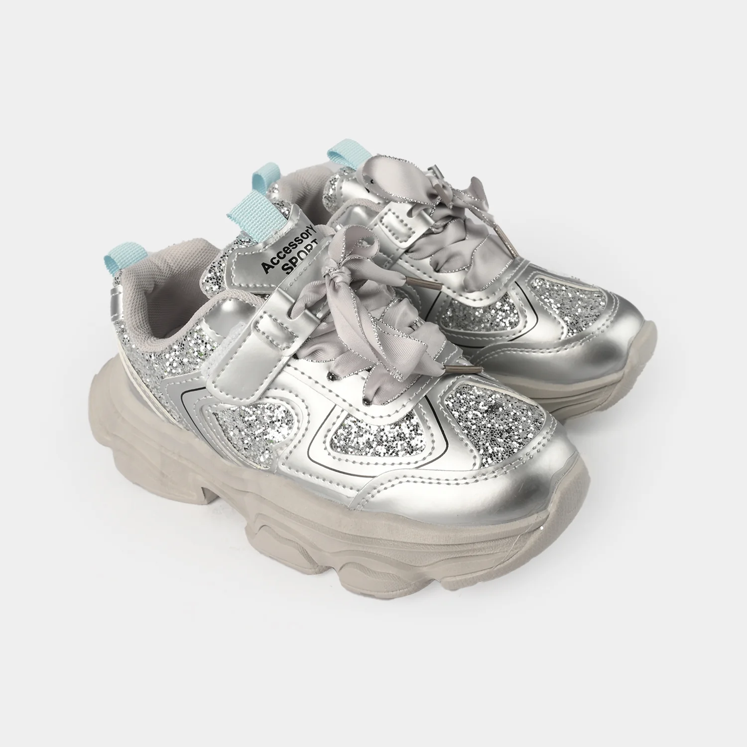 Girls Joggers 1369-SILVER - Image 4