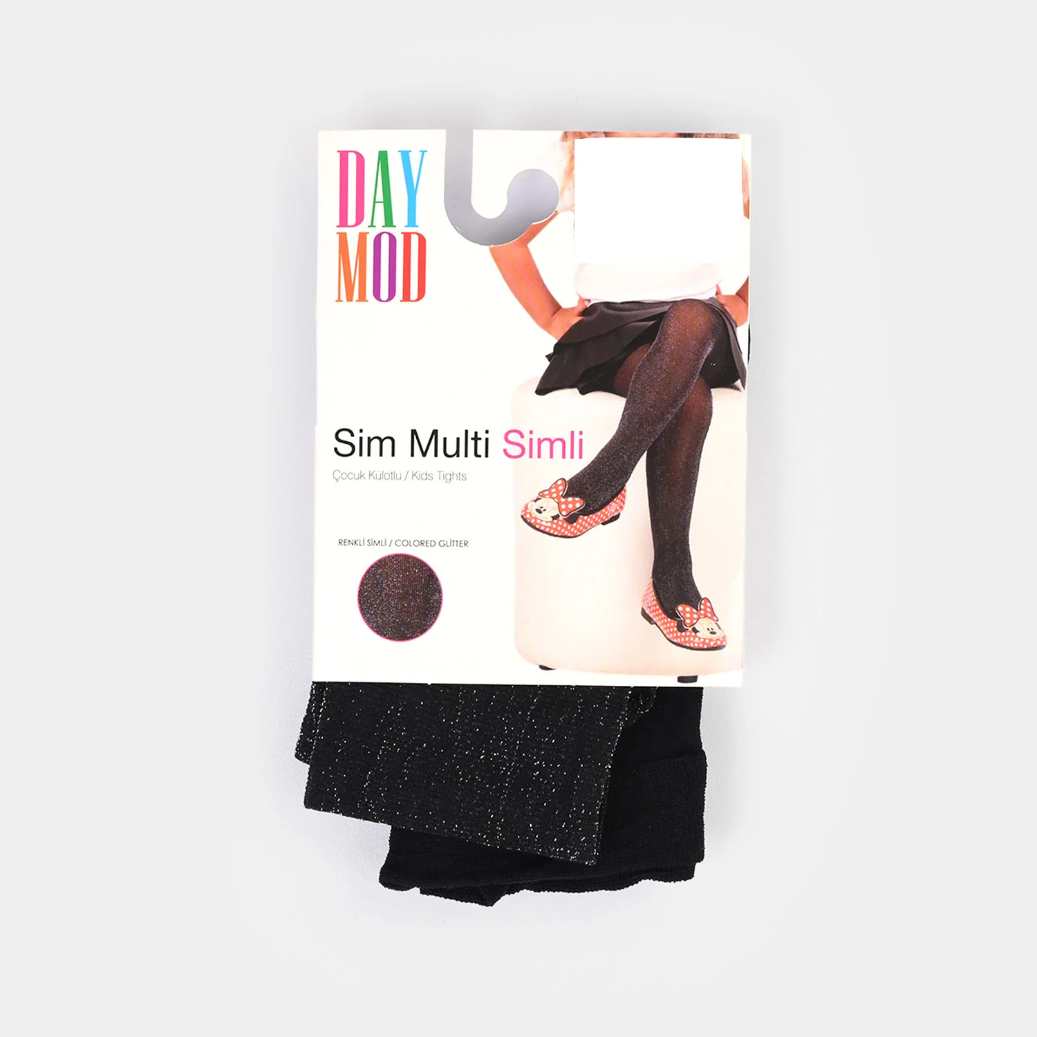 Girls Leggings (Sim) - Black - Image 3