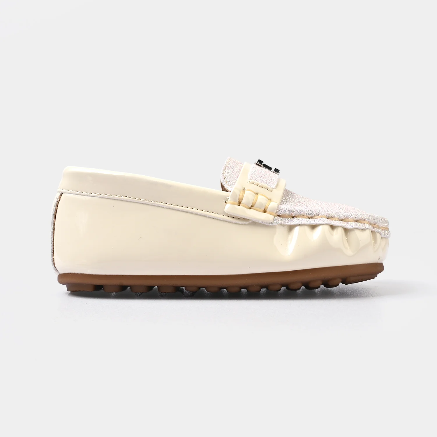 Girls Loafer H502-L17-BEIGE - Image 4