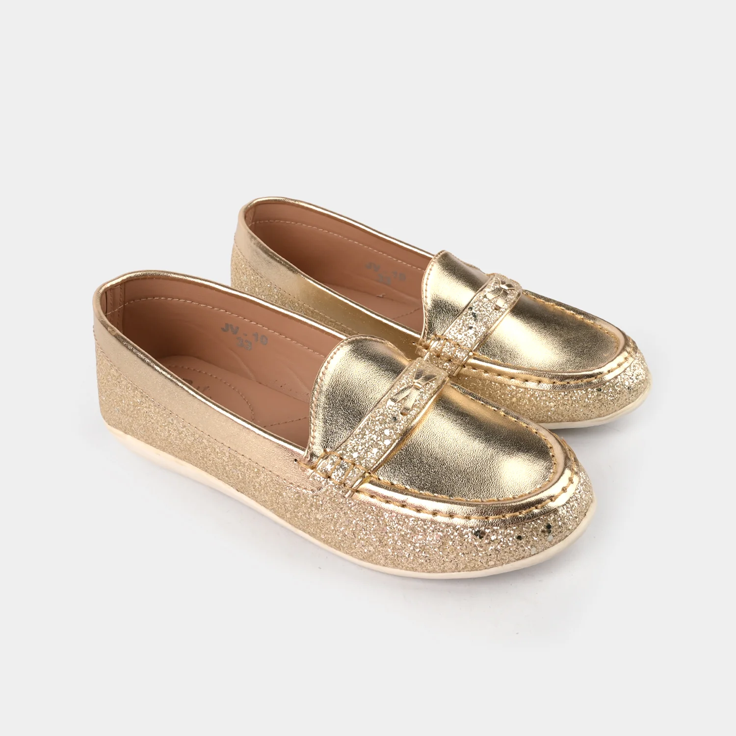 Girls Loafer JV-10-GOLDEN - Image 3