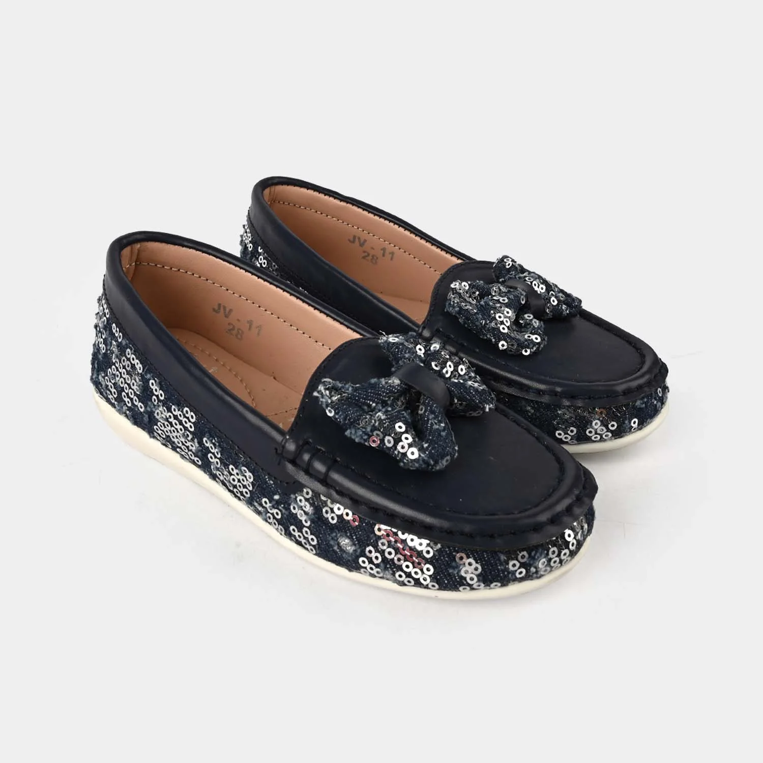 Girls Loafer JV-11-NAVY - Image 3