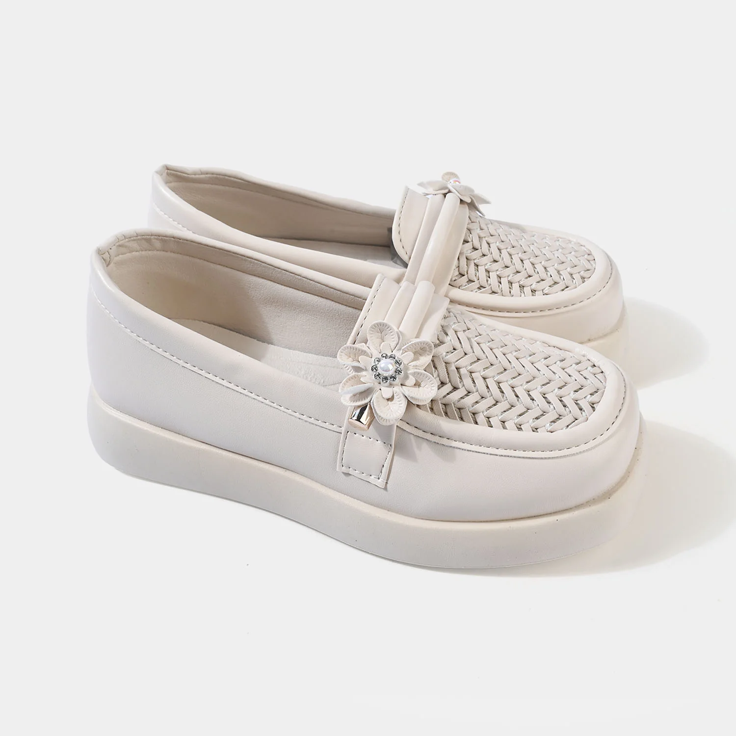 Girls Loafer YY-01-BEIGE - Image 3