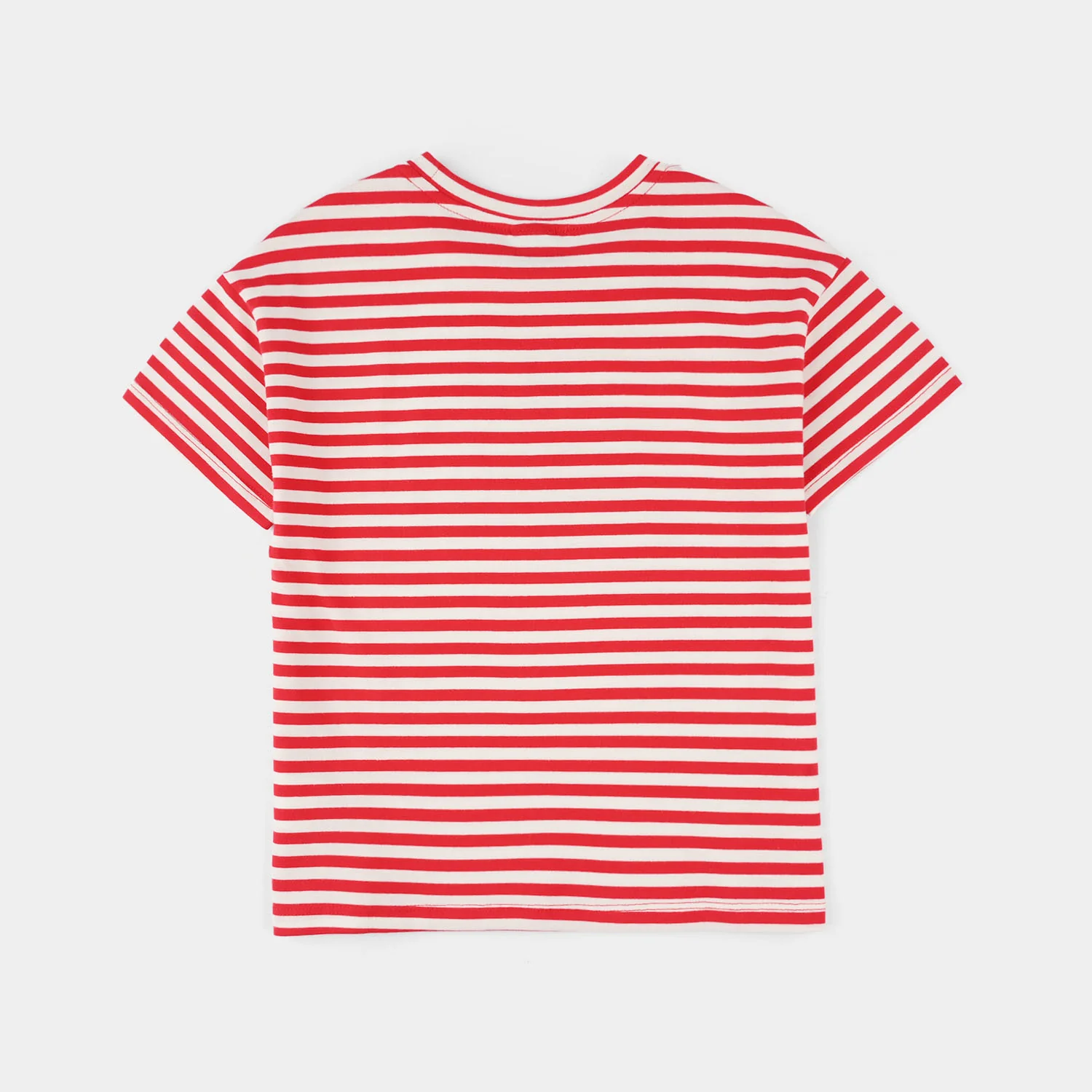 Girls Lycra Jersey T-Shirt - Red/White - Image 4